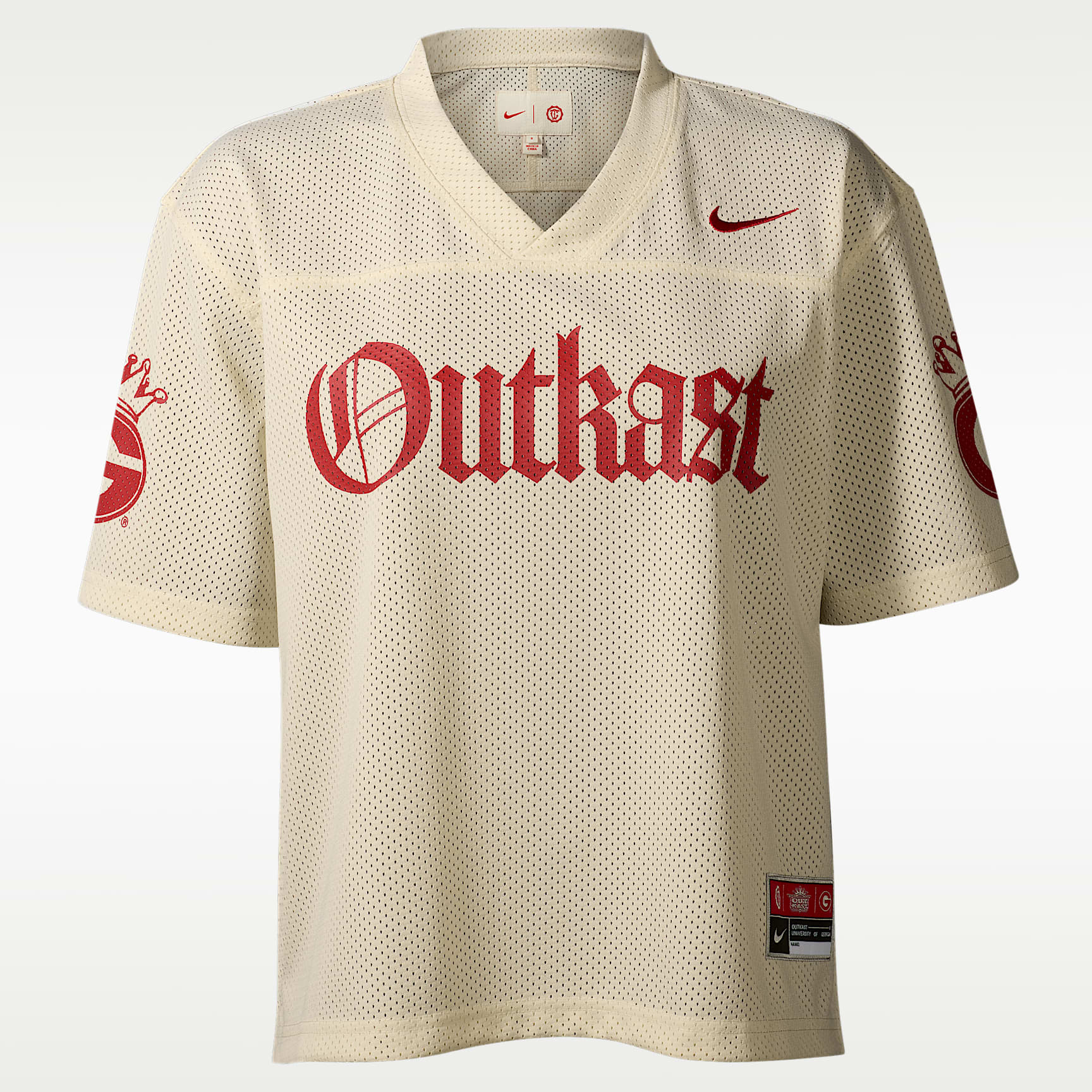 Womens Cropped Football Jersey Nike x UGA x Outkast