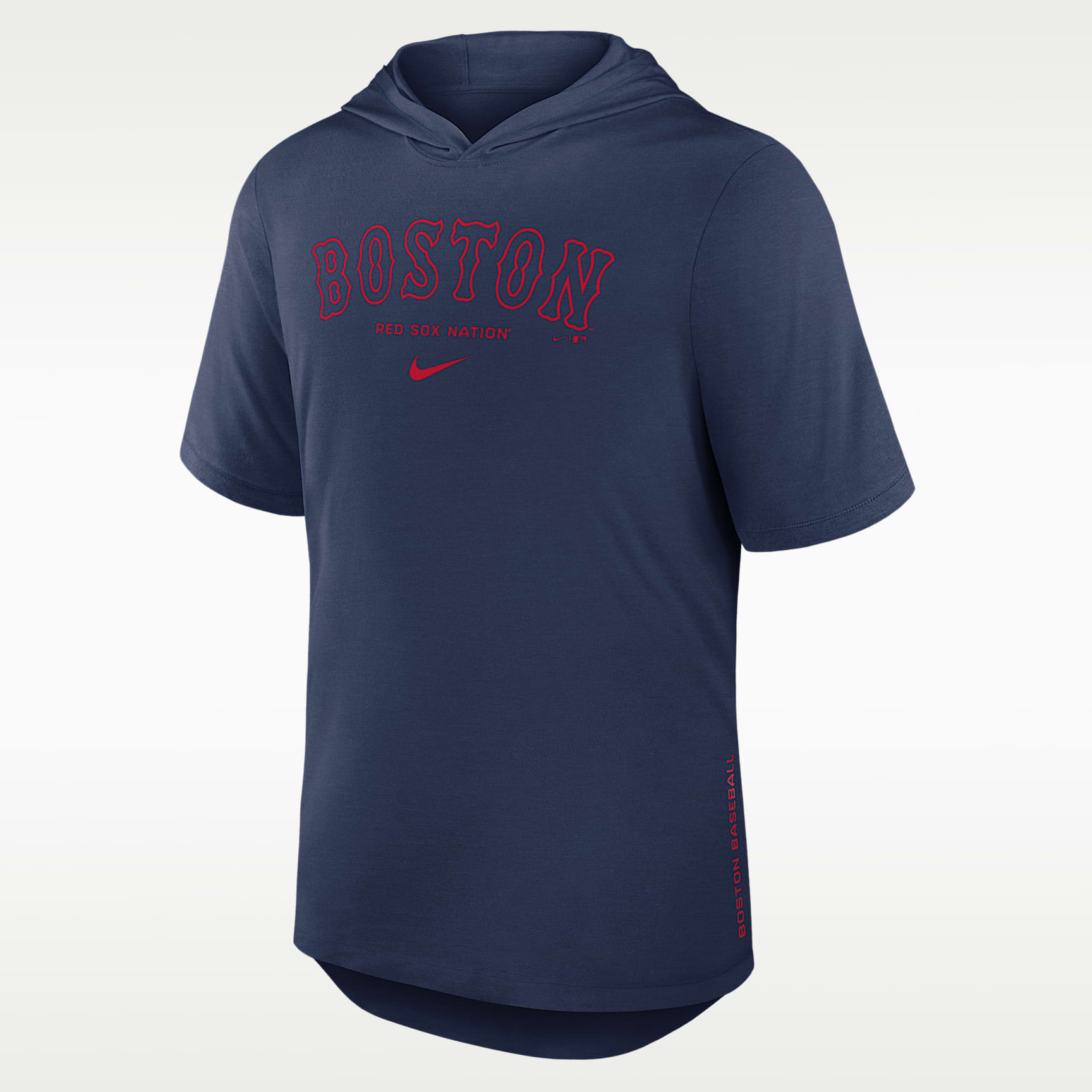 Boston Red Sox Arched Wordmark Men's Nike Dri-FIT MLB Hooded T-Shirt