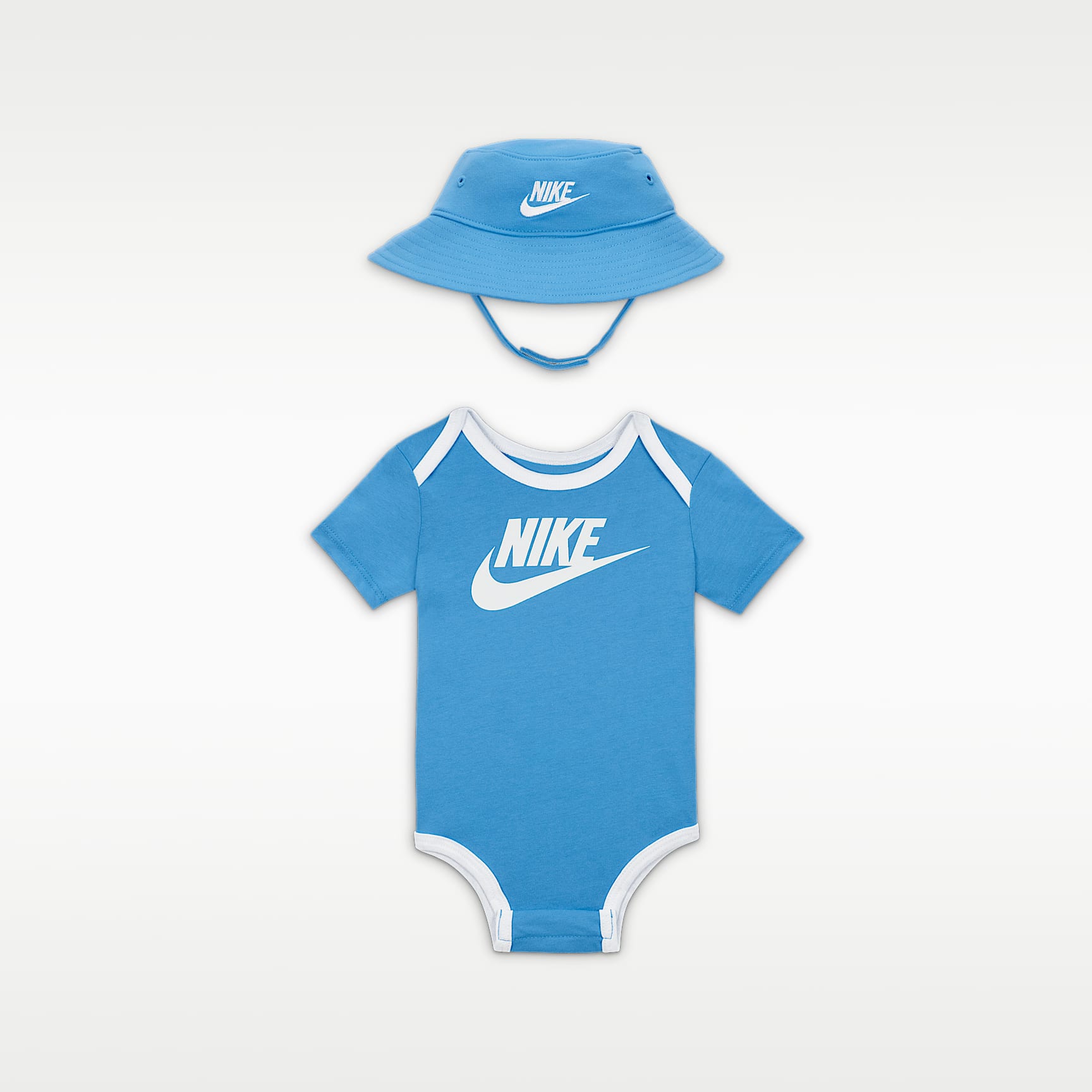 Nike Baby Core Bucket Hat and Bodysuit Set