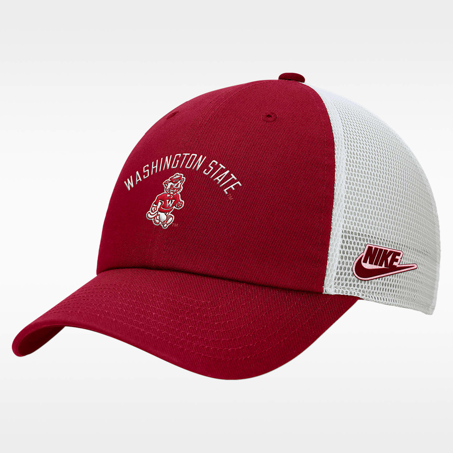 Gorra de rejilla sin estructura Nike College (Washington State)