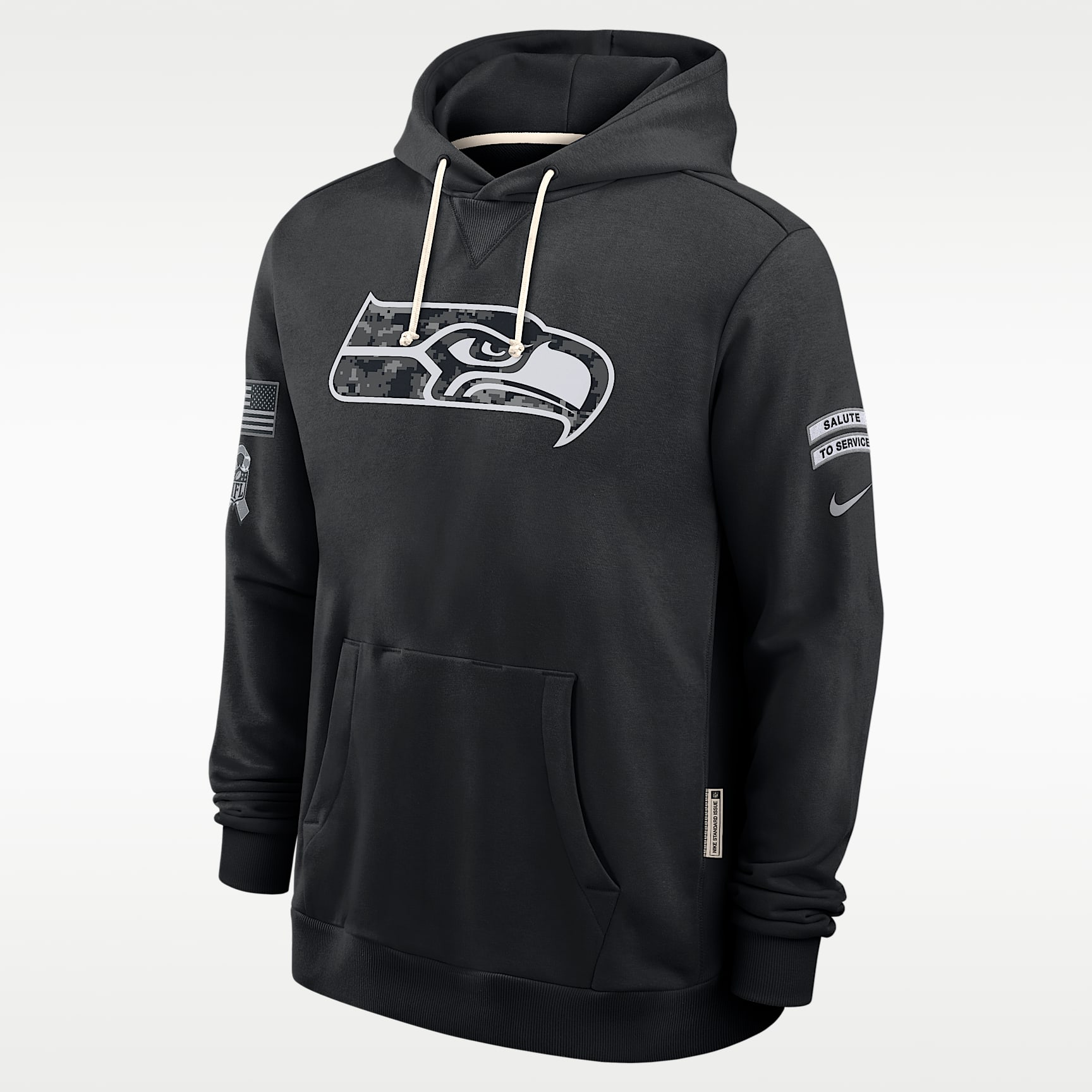 Seattle Seahawks Salute to Service Sideline Men's Nike Dri-FIT NFL Pullover Hoodie