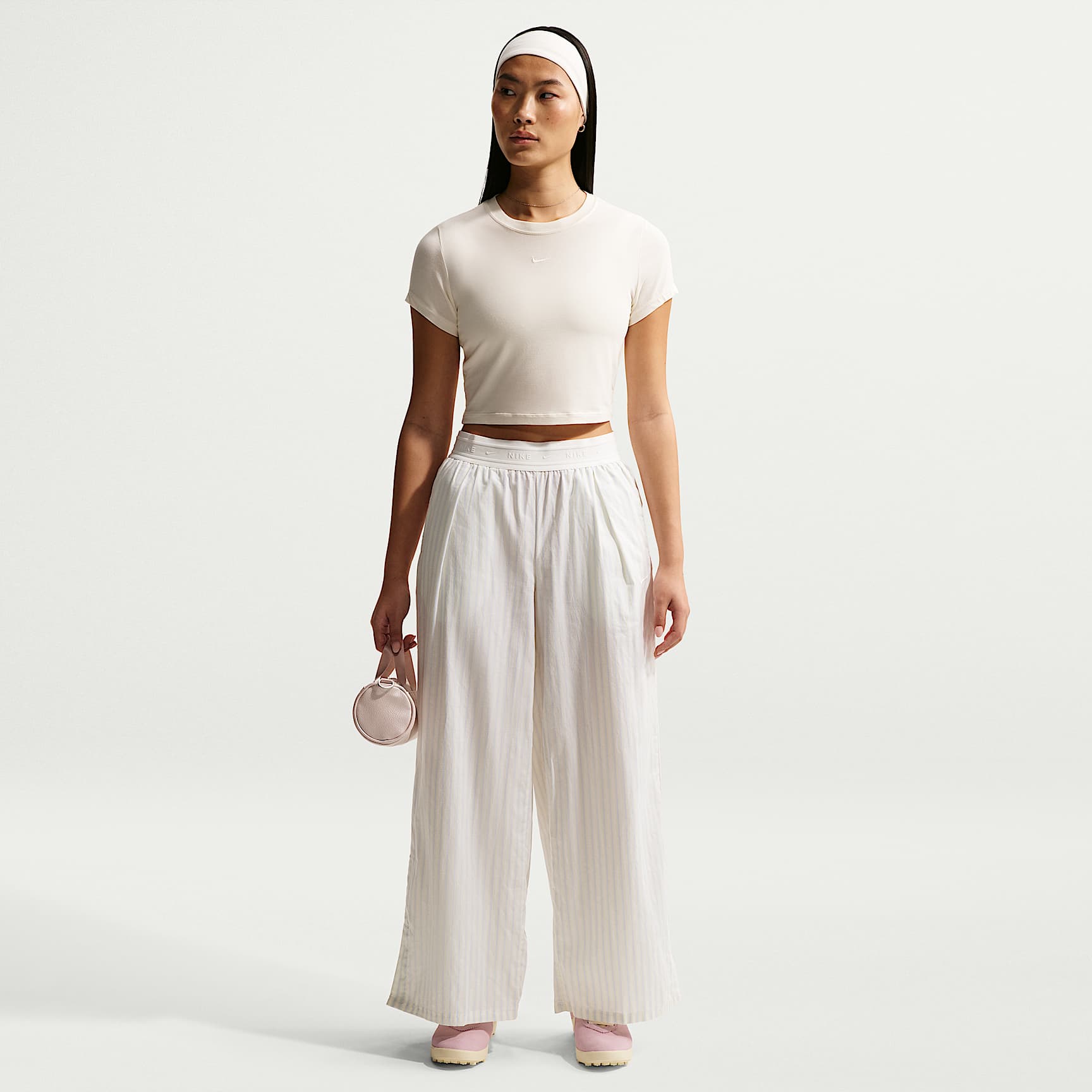 Nike Sportswear Chill Poplin Women's Loose Mid-Rise Woven Striped Trousers