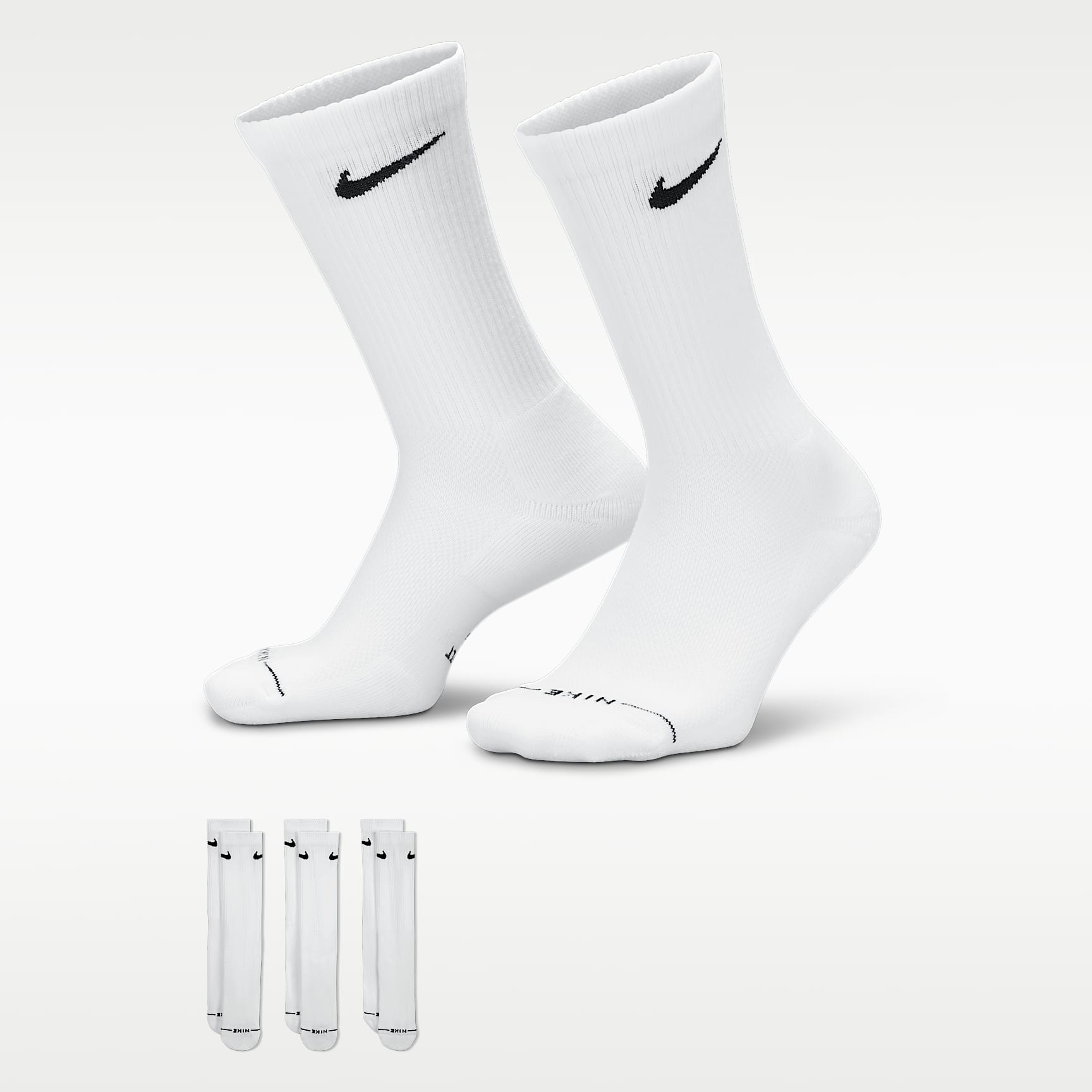 나이키 에브리데이 엘리베이티드 크루 삭스(3켤레)