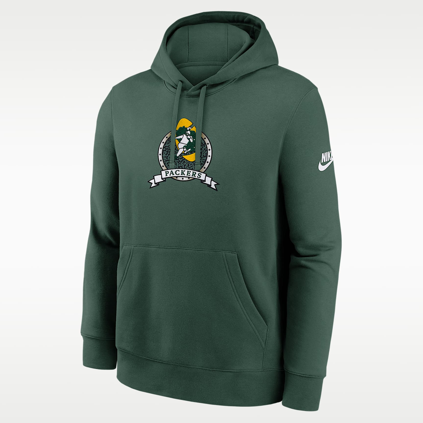 Sudadera con gorro sin cierre Nike de la NFL para hombre Green Bay Packers Rewind Club