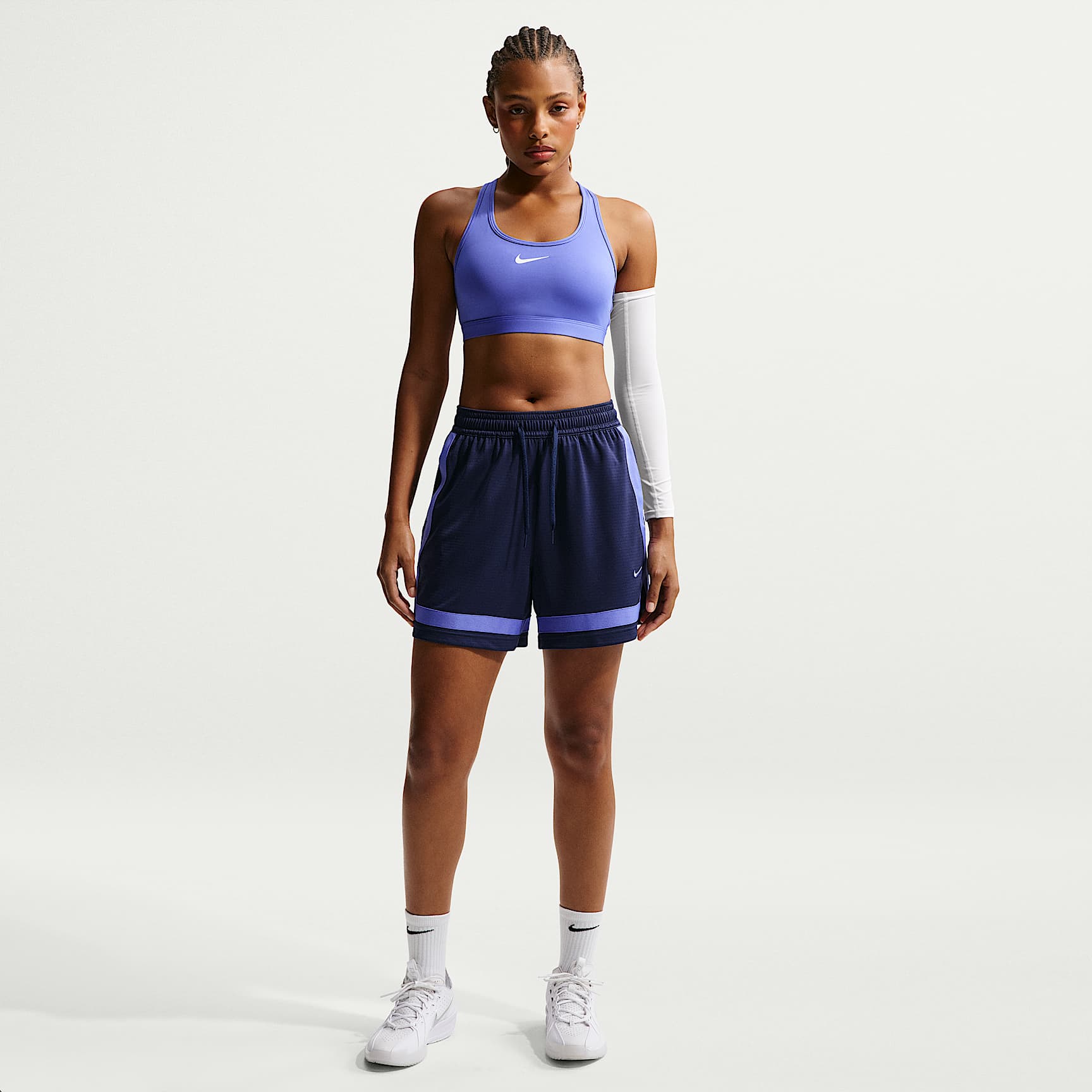 Shorts de básquetbol Dri-FIT de 13 cm para mujer Nike Crossover