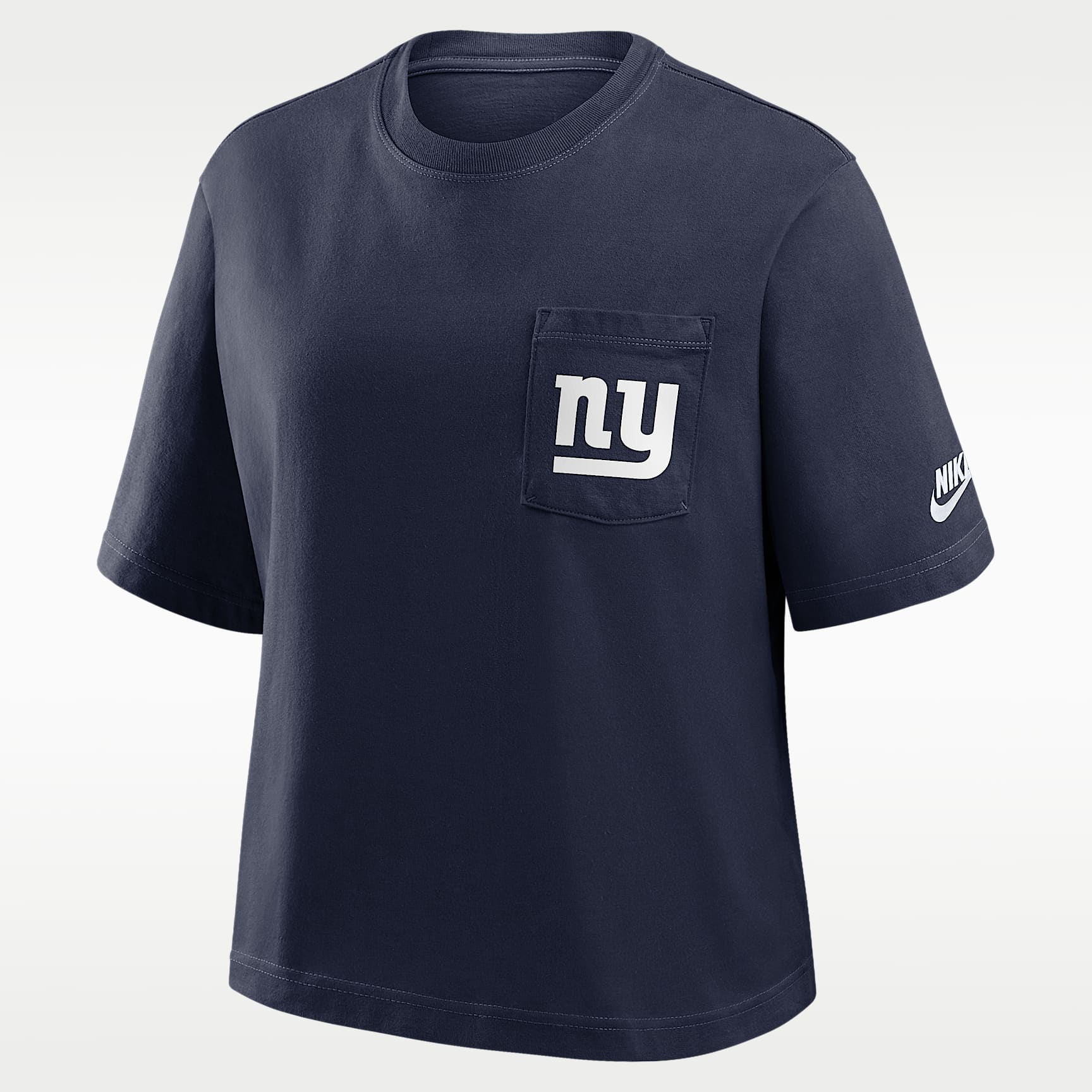 New York Giants Rewind Pocket Boxy Women's Nike NFL T-Shirt