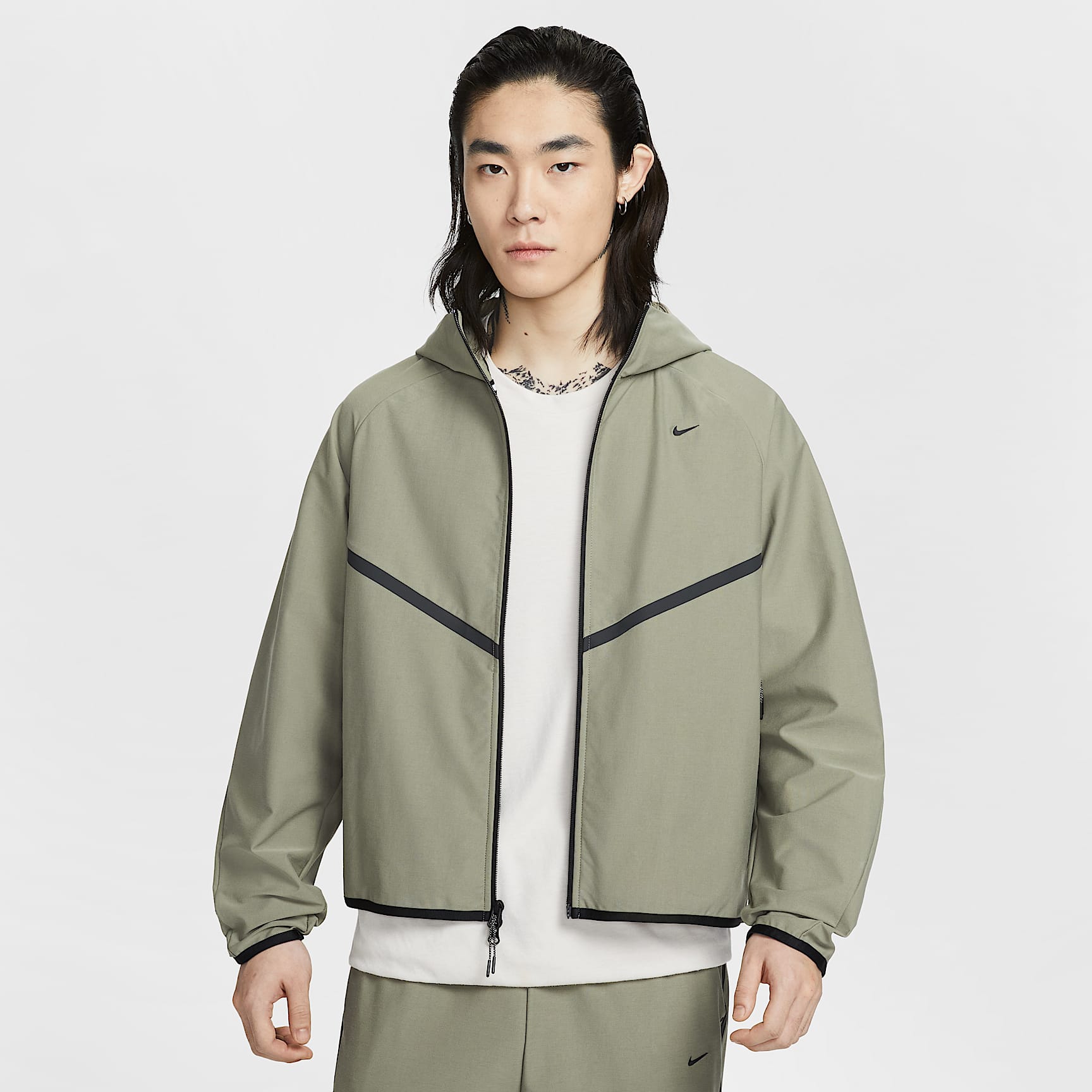 Nike Tech Men's Shori-Knit Full-Zip Windrunner Jacket