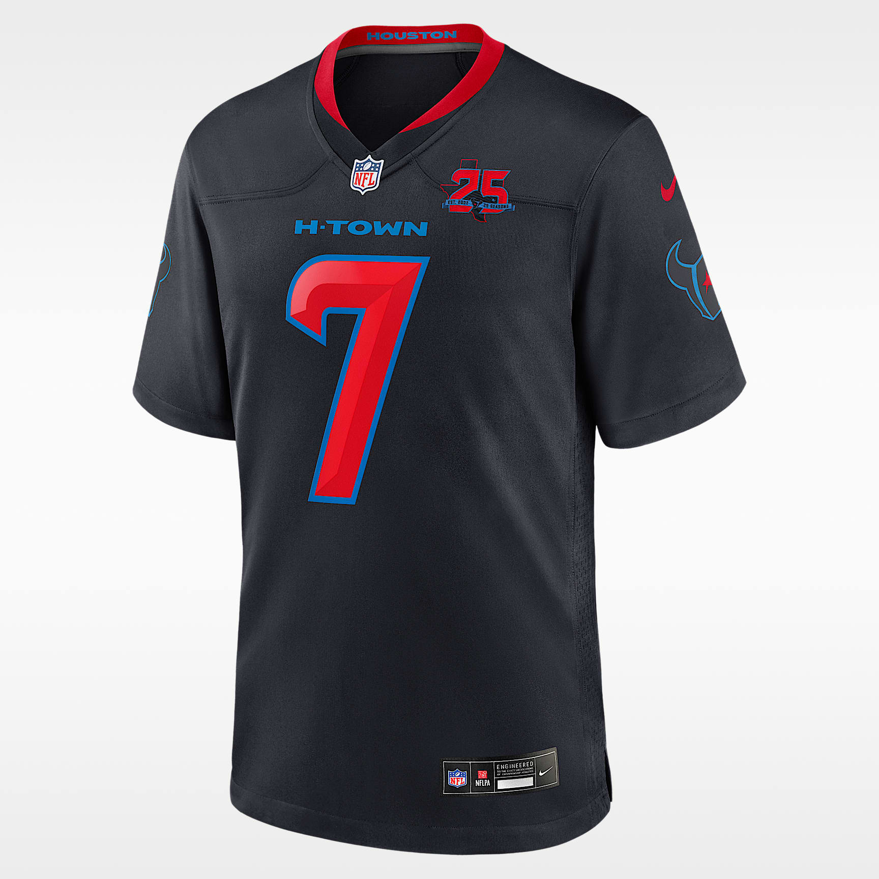 C.J. Stroud Houston Texans 25th Season Men's Nike NFL Game Jersey