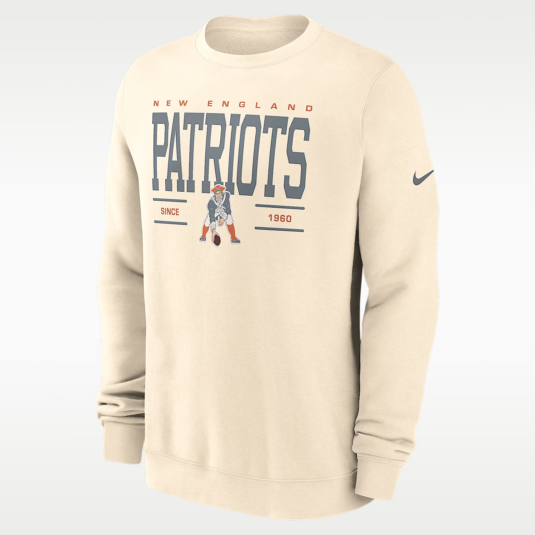 New England Patriots Club Men's Nike NFL Pullover Crew
