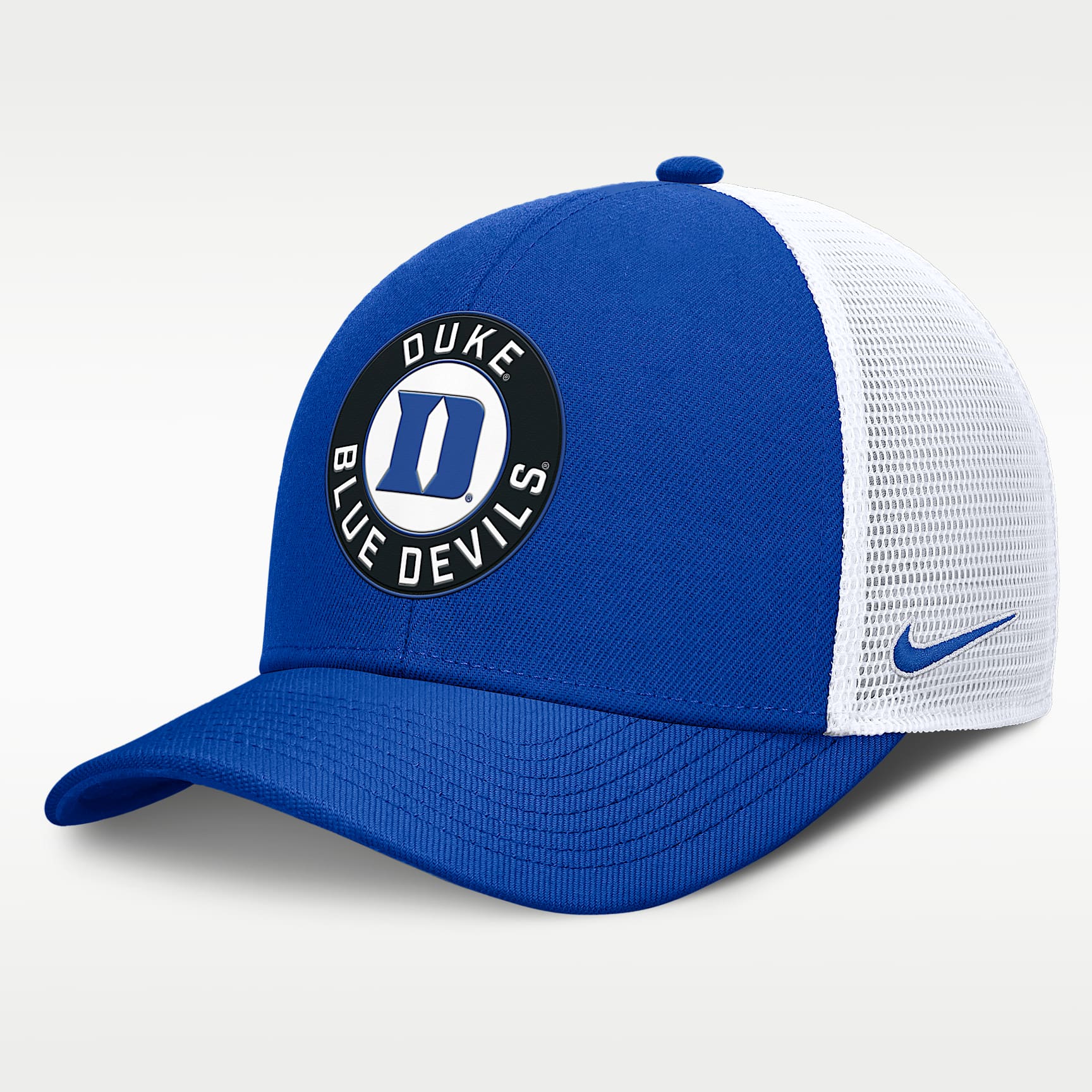 Gorra de rejilla universitaria Nike Dri-FIT ajustable para hombre Duke Primetime Rise