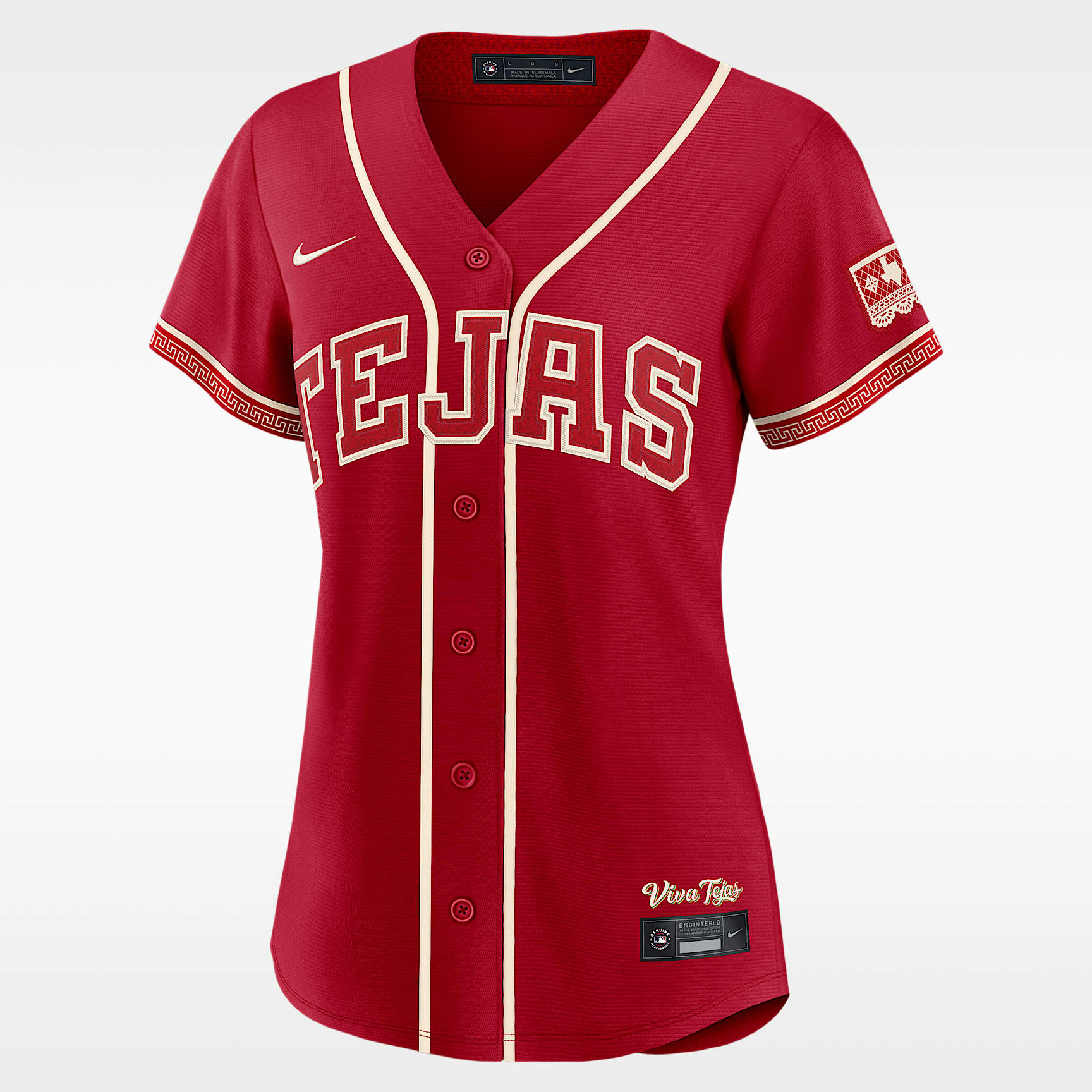 Jersey Nike de la MLB Stadium para mujer Texas Rangers City Connect