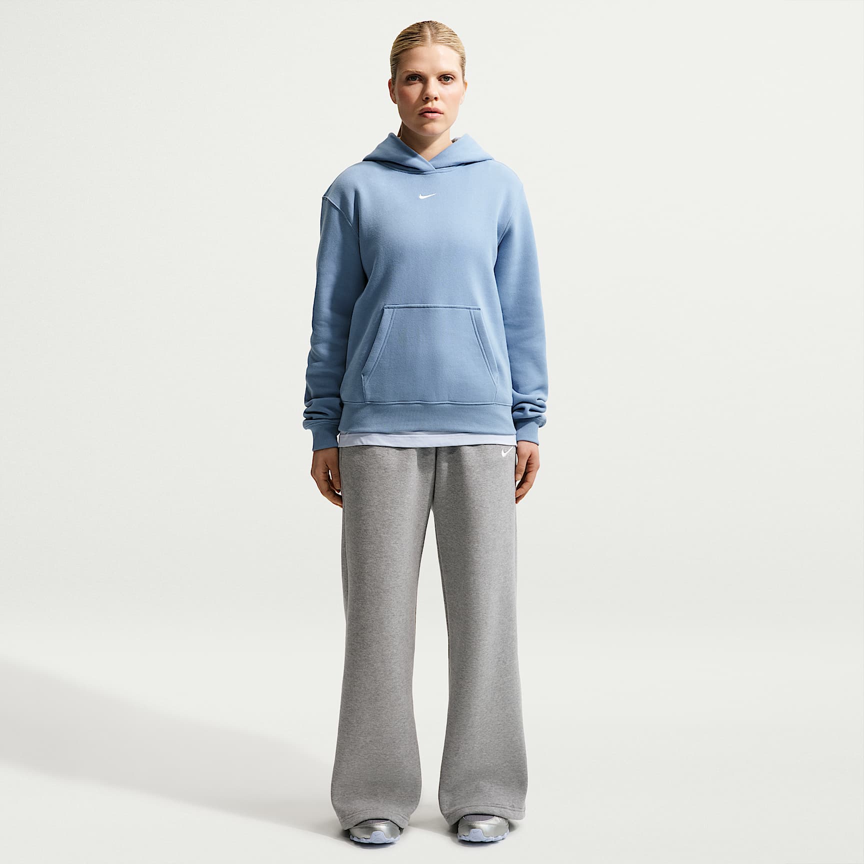 Nike Studio Fleece Medium Weight Women's Mid-Rise Wide-Leg Trousers