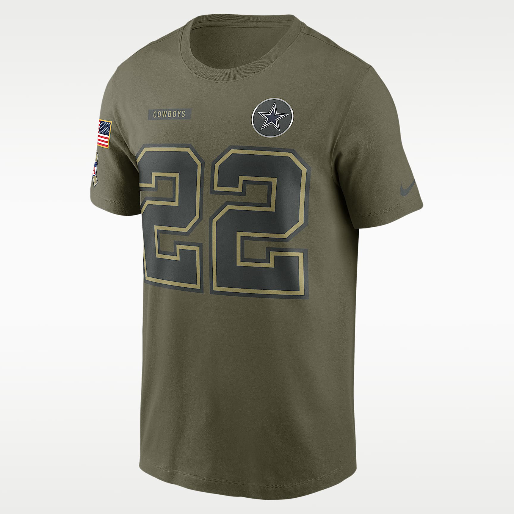 Emmitt Smith Dallas Cowboys Salute To Service Men’s Nike NFL T-Shirt