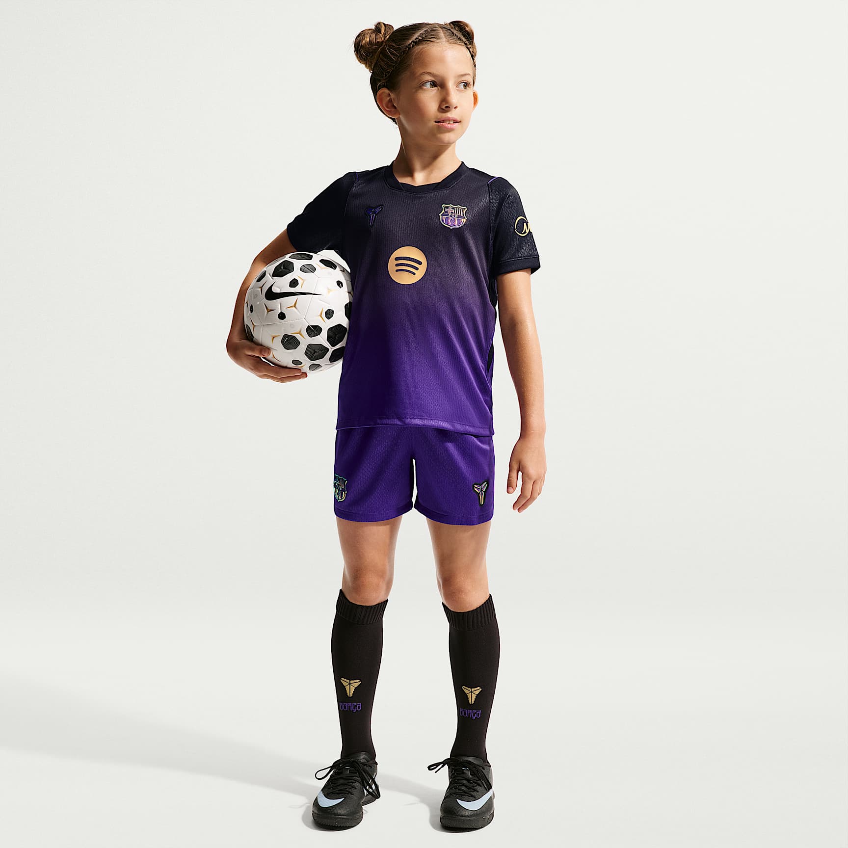F.C. Barcelona 2026/27 Stadium Away Younger Kids' Kobe Football Replica 3-Piece Kit
