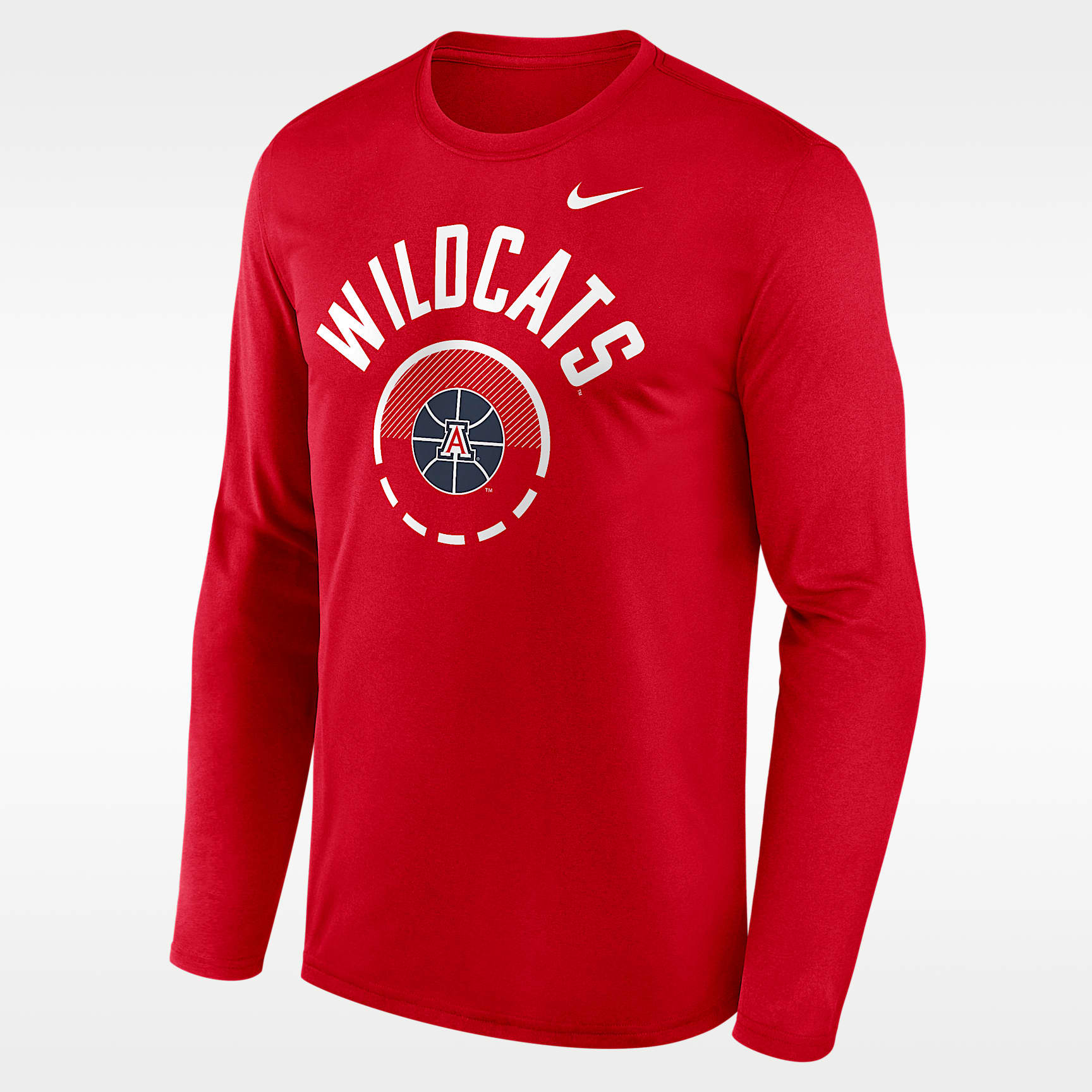Playera de manga larga universitaria Nike Dri-FIT para hombre Arizona Courtside