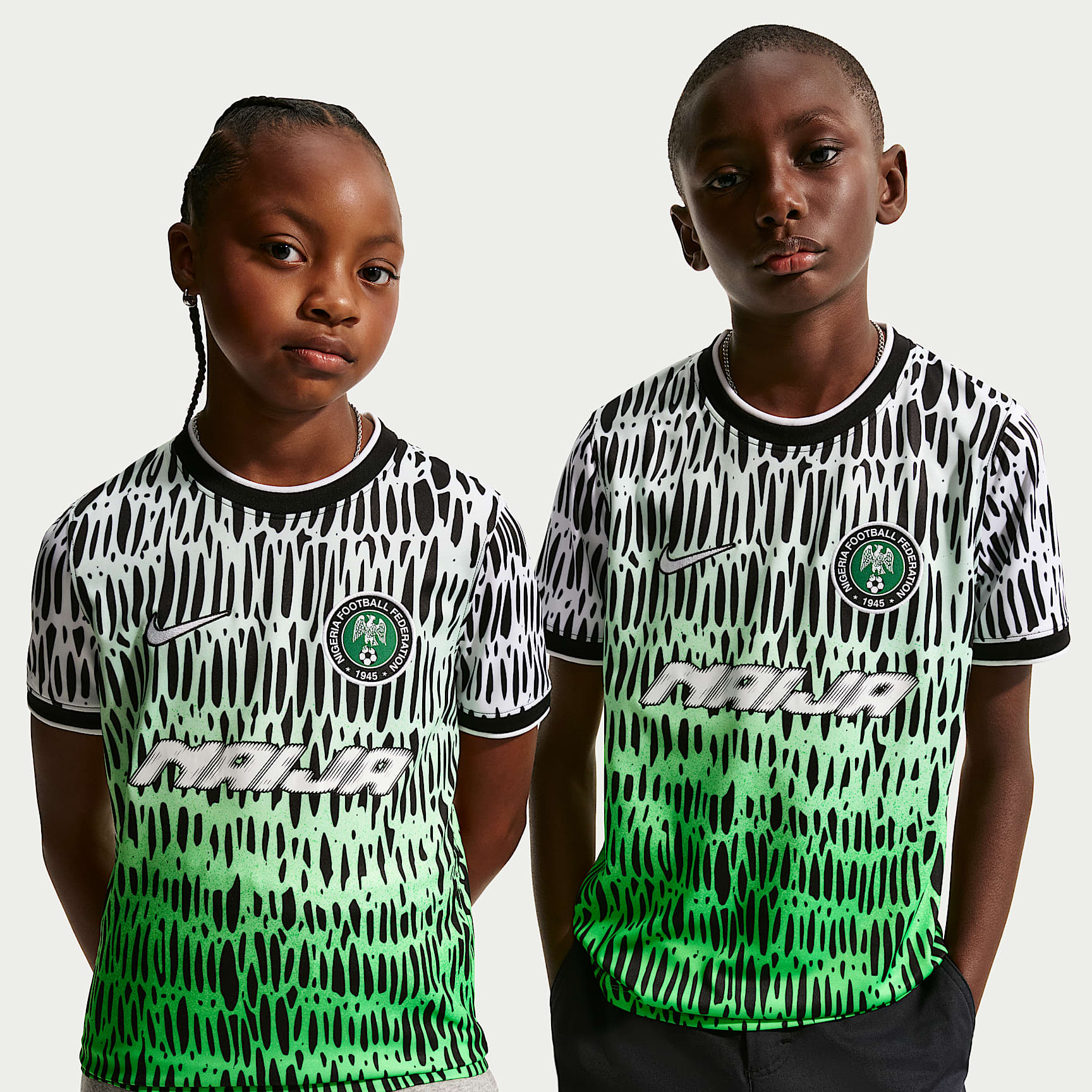 Nike x Nigeria x Slawn Older Kids' Dri-FIT Short-Sleeve Football Top