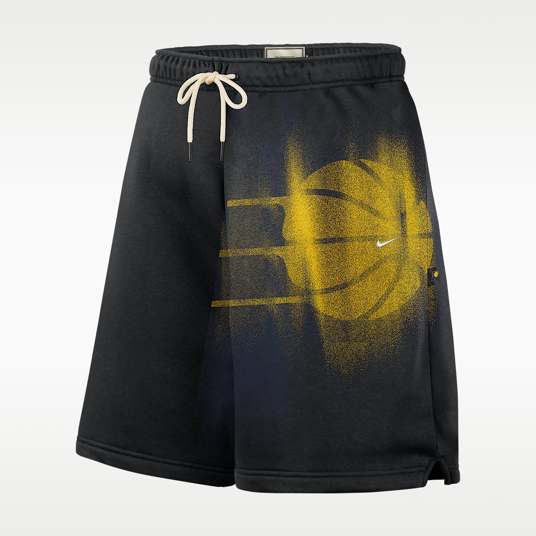 Shorts de básquetbol de tejido Fleece para hombre Indiana Pacers Standard Issue