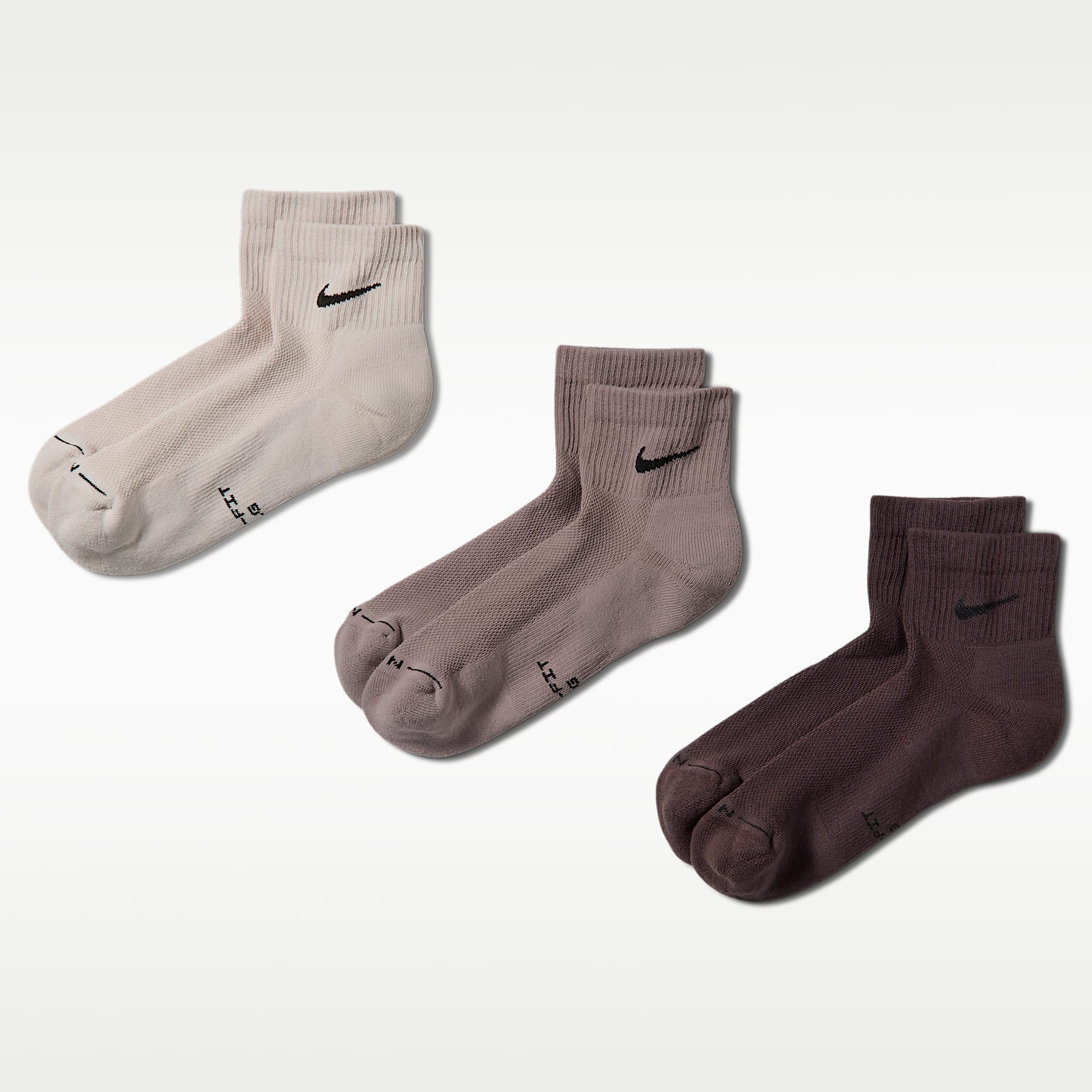 Nike Everyday Elevated Ankle Socks (3 Pairs)