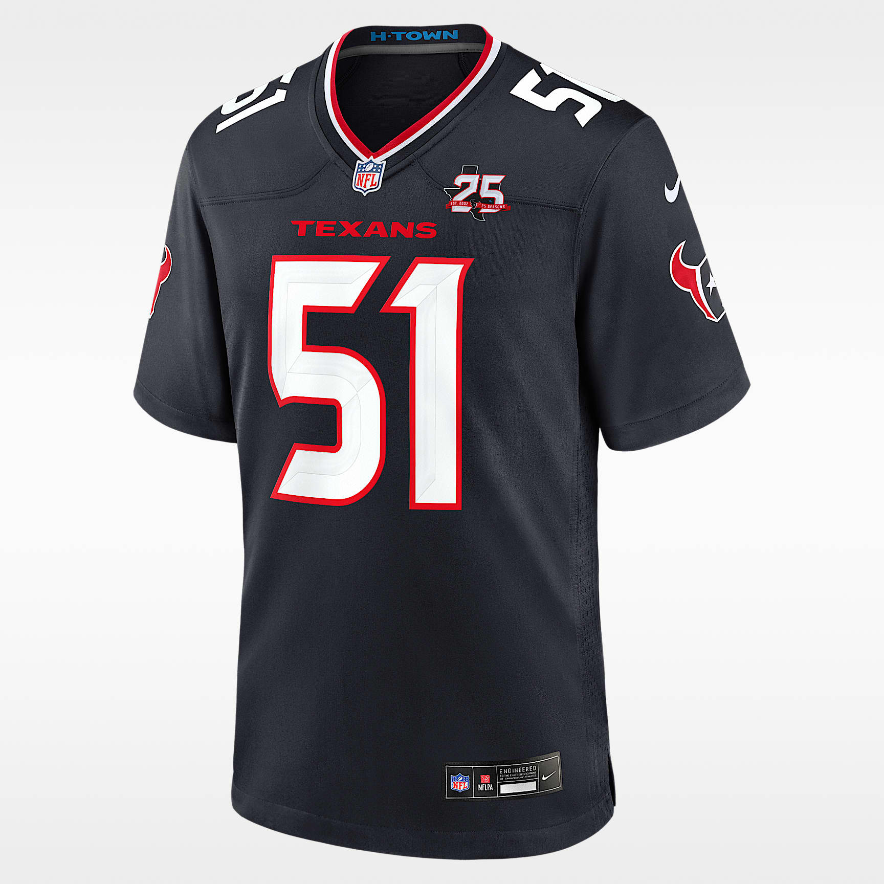 Will Anderson Jr. Houston Texans 25th Season Men's Nike NFL Game Jersey