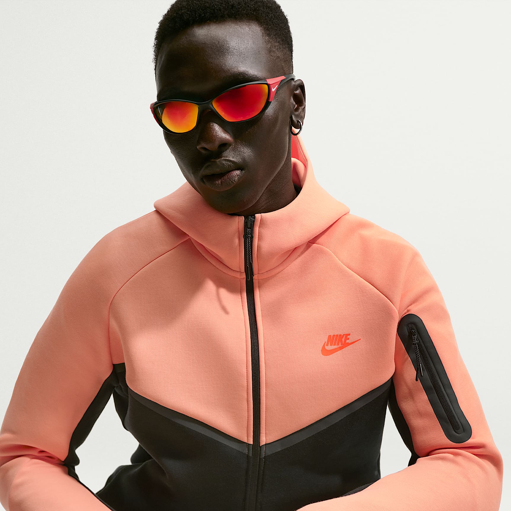 Pánská flísová bunda Nike Tech Windrunner se zipem po celé délce