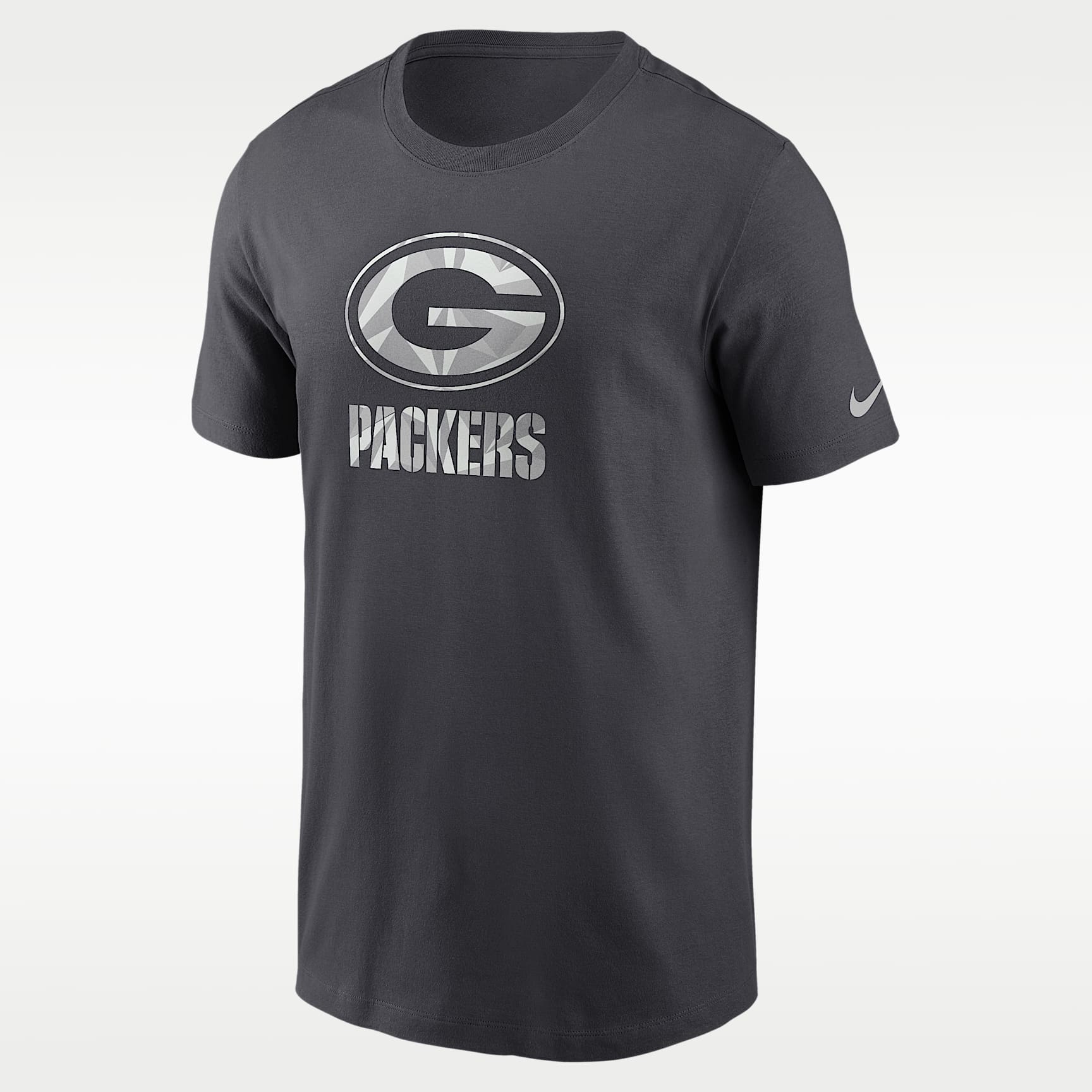Green Bay Packers Fractal Logo Men's Nike NFL T-Shirt