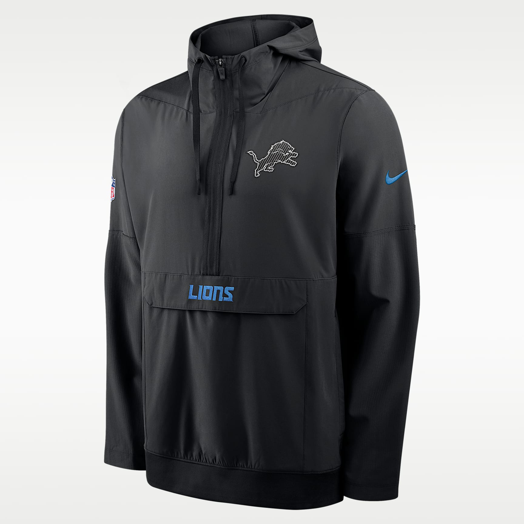 Detroit Lions Rivalries Collection Sideline Anorak Men's Nike NFL 1/2-Zip Hooded Jacket