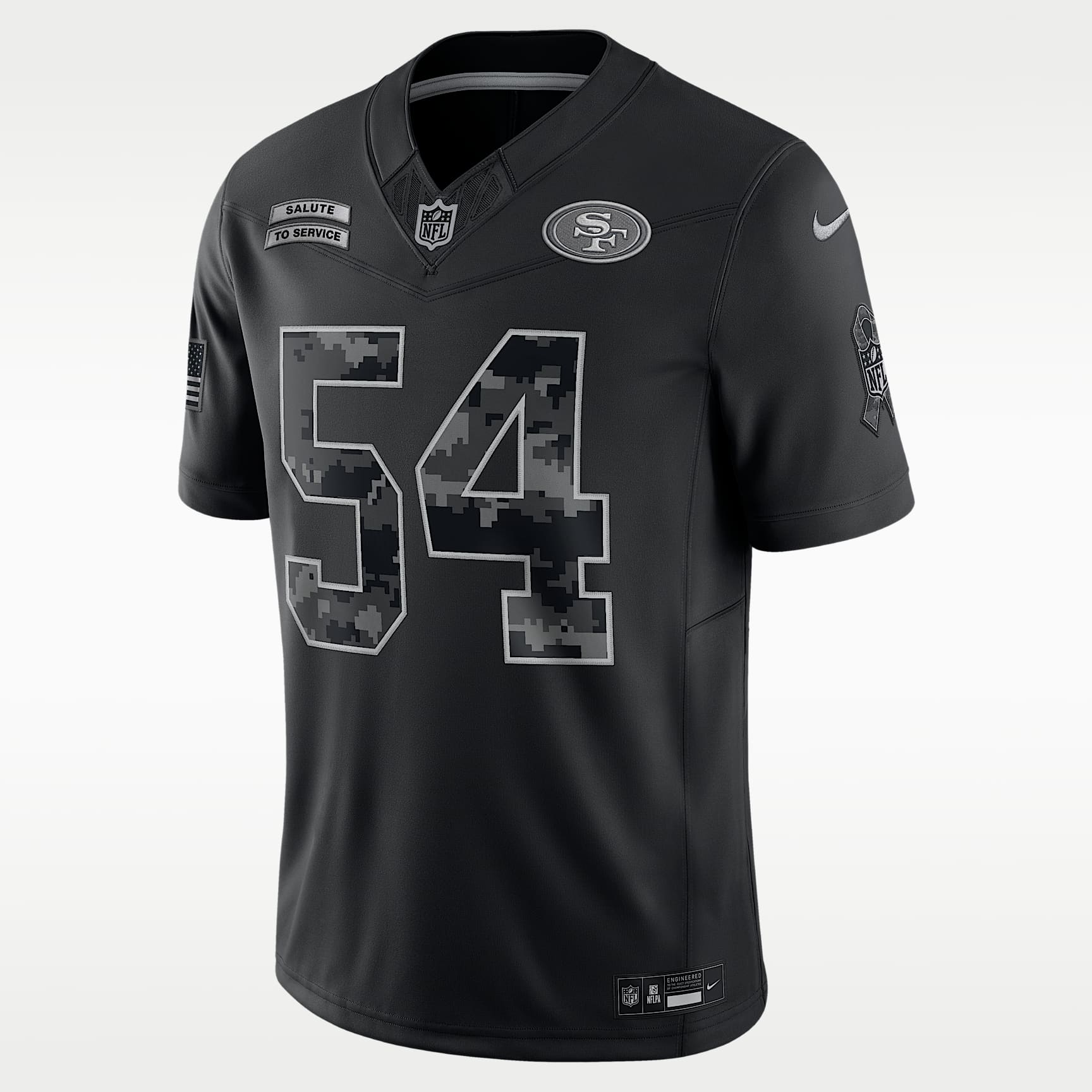 Fred Warner San Francisco 49ers Salute to Service Men's Nike Dri-FIT NFL Limited Jersey