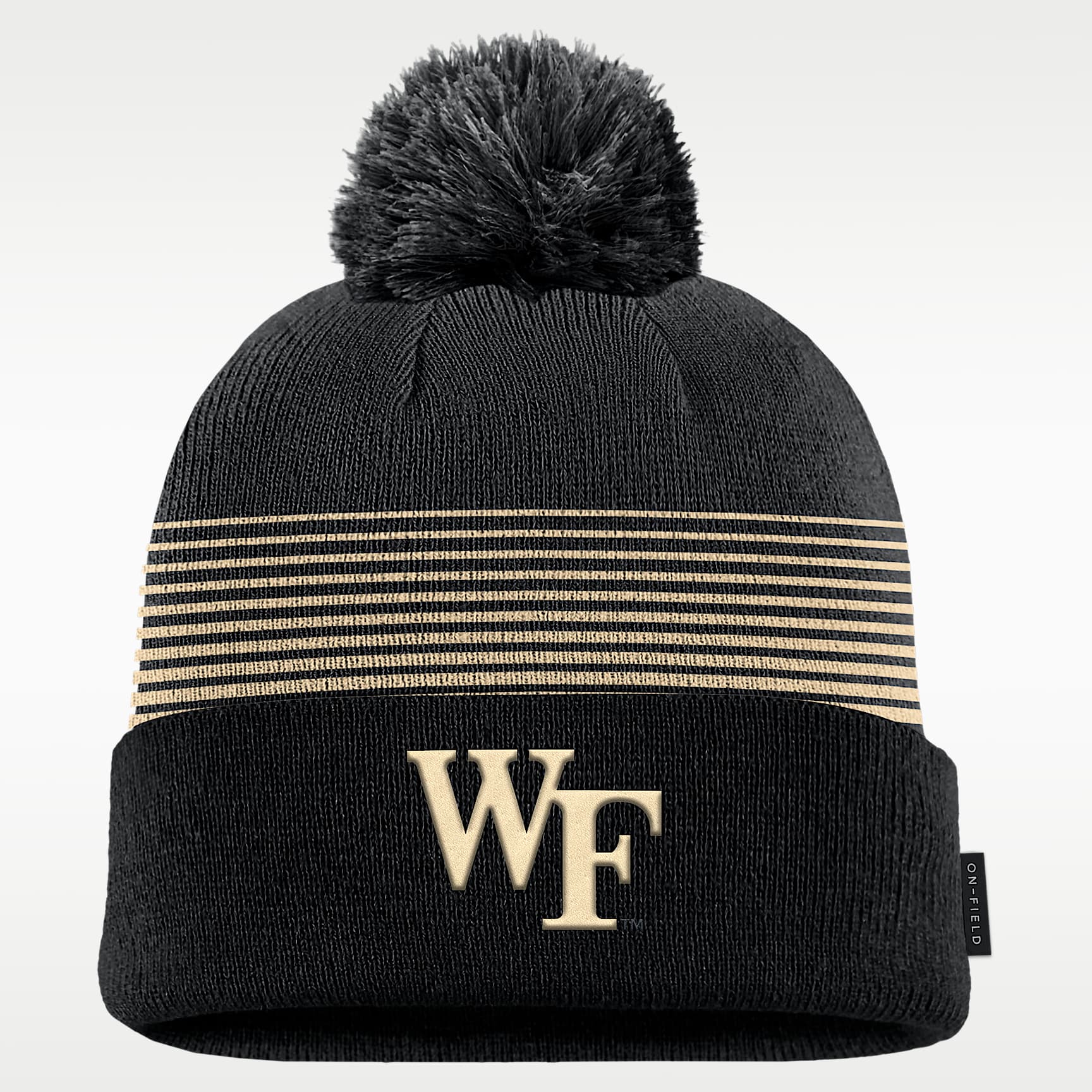 Wake Forest Sideline Peak Men's Nike College Cuffed Pom Beanie