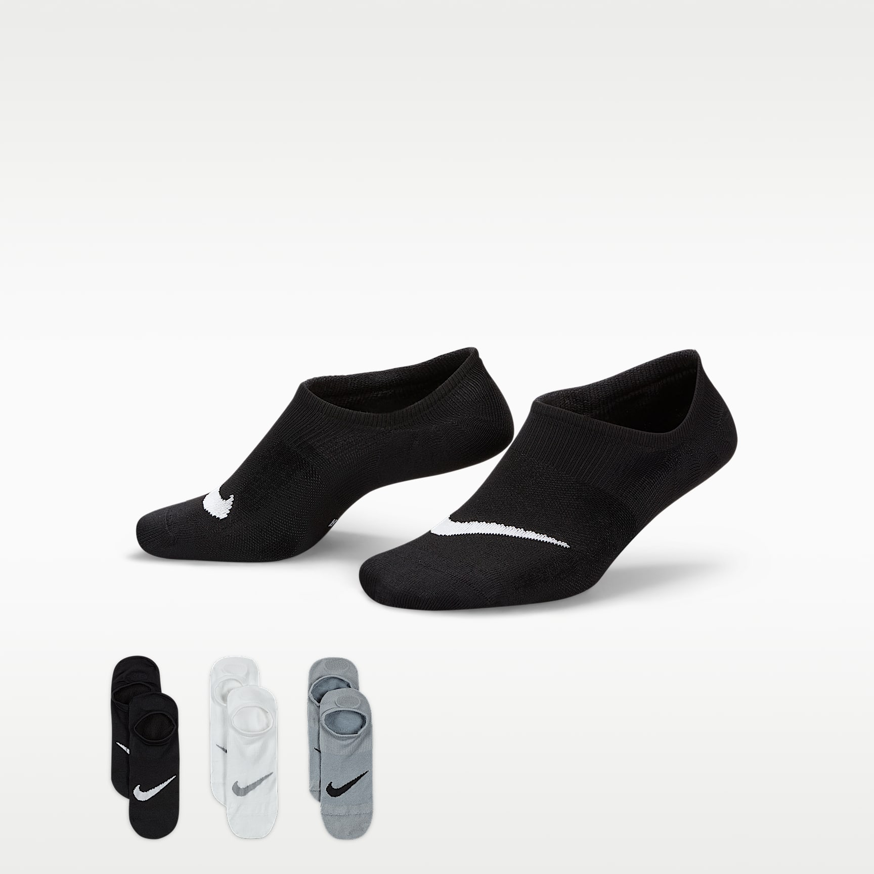 Nike Everyday Plus Lightweight Trainings-Footie-Socken für Damen (3 Paar)