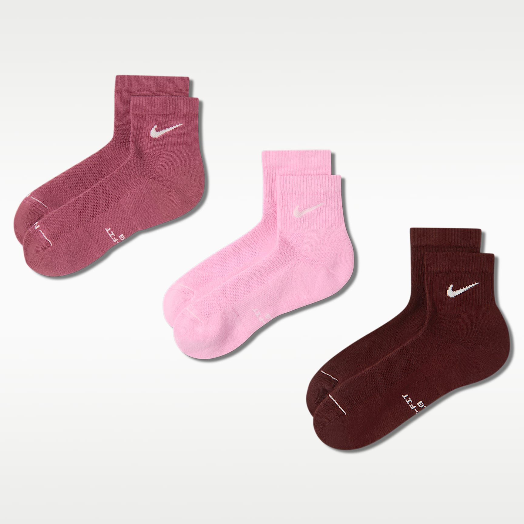 Nike Everyday Elevated Ankle Socks (3 Pairs)