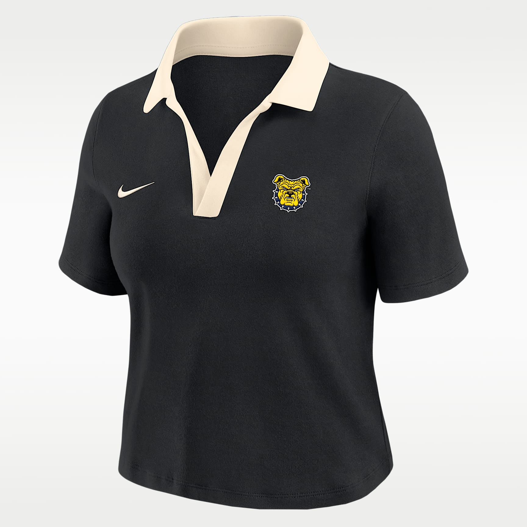 Polo de manga corta top cropped para mujer Nike College (North Carolina A&T University)