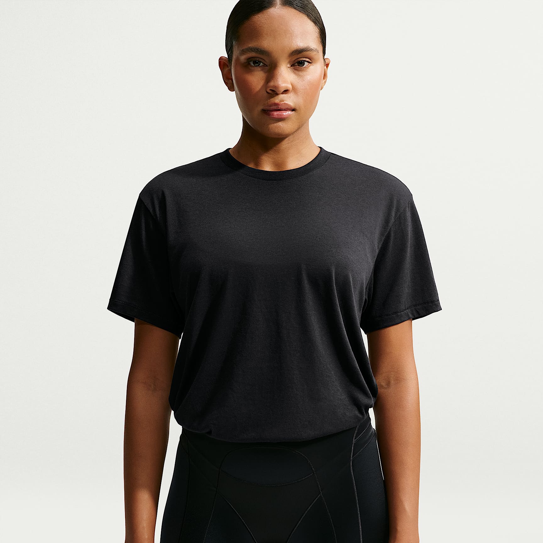 NikeSKIMS Performance Cotton Blend Camiseta de manga corta oversize - Mujer