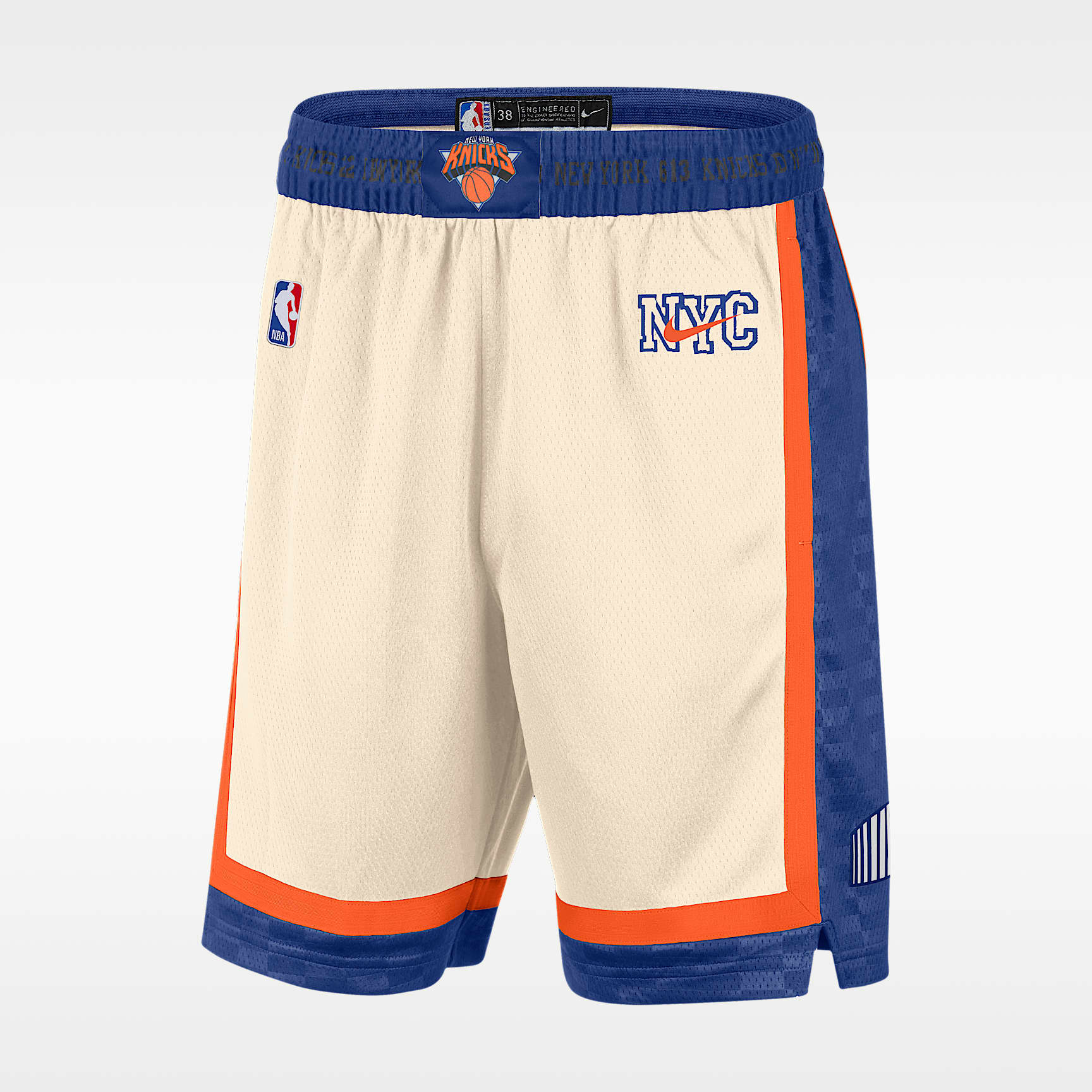 Shorts de alero polivalente de la NBA Nike Dri-FIT para hombre New York Knicks City Edition