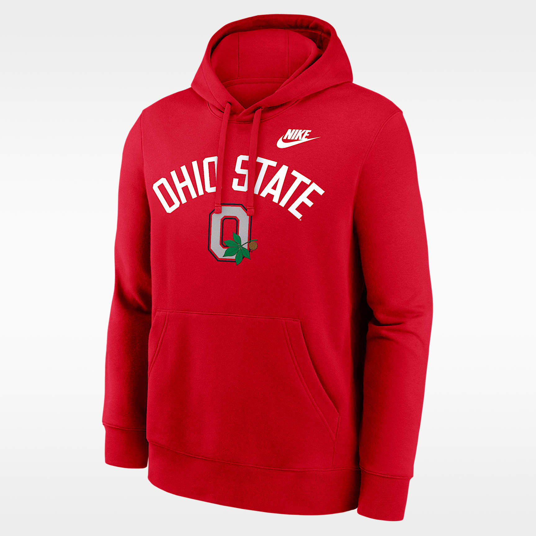 Sudadera con gorro sin cierre universitaria Nike para hombre Ohio State Legacy Arch Club