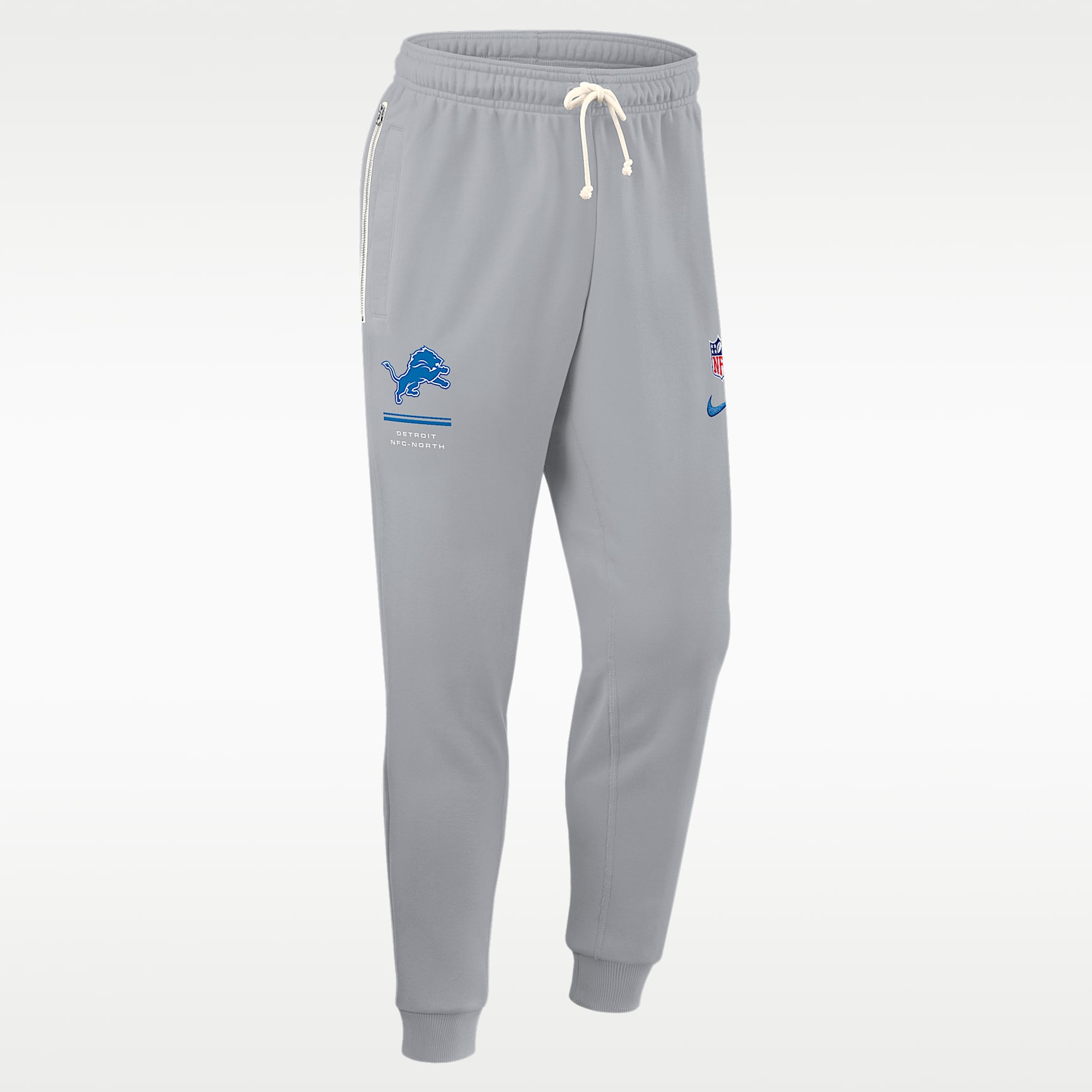 Pants de pierna entallada Nike Dri-FIT de la NFL para hombre Detroit Lions Sideline Standard Issue