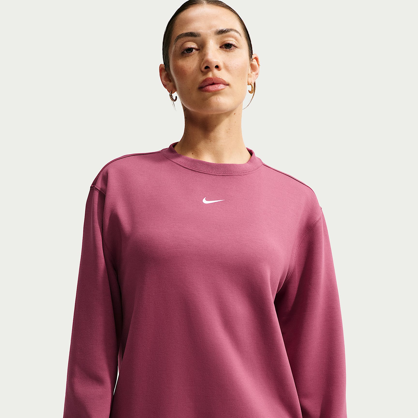 Nike Studio Fleece Sport Women's Dri-FIT Crew-Neck Sweatshirt