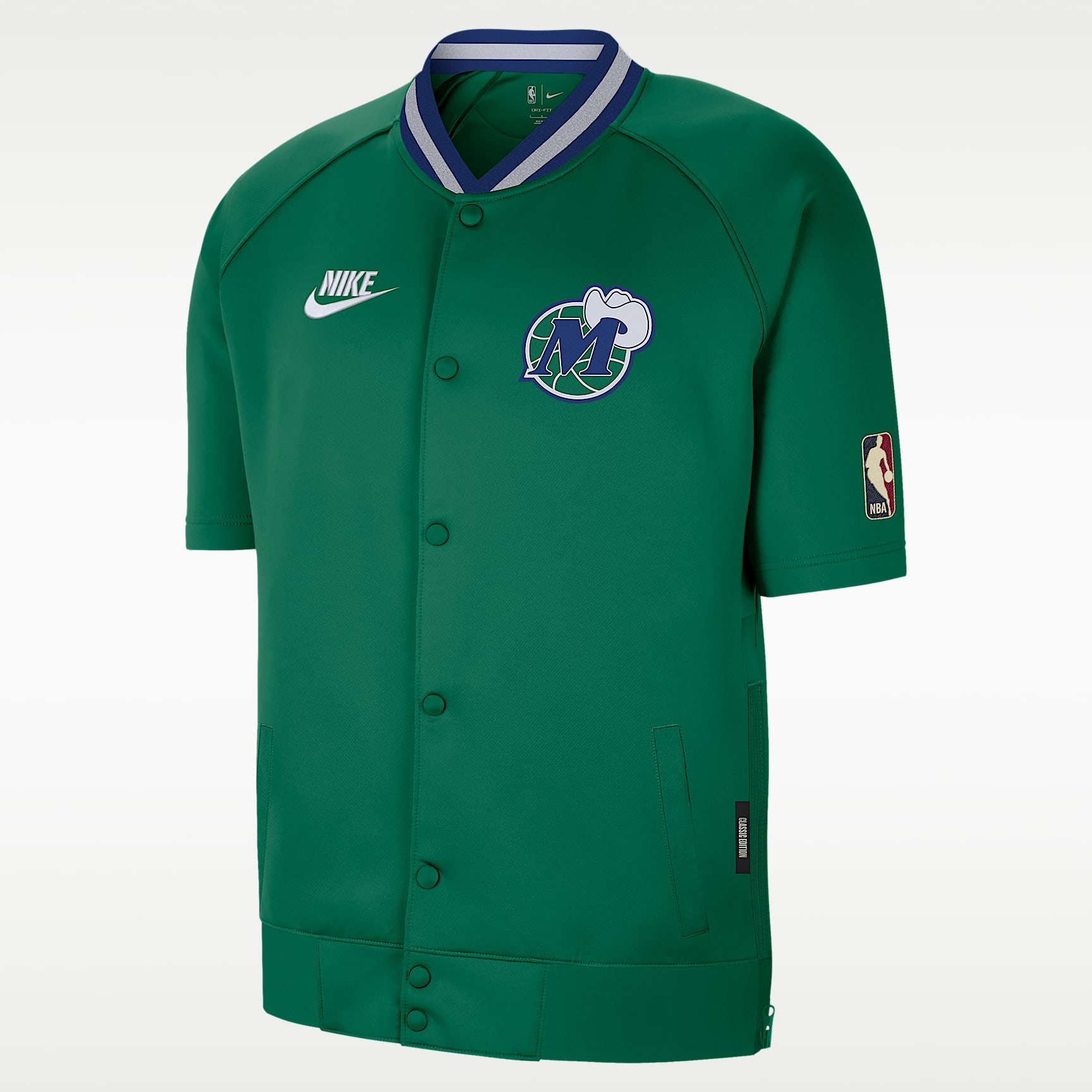 Dallas Mavericks Hardwood Classics Men's Nike Dri-FIT NBA Short-Sleeve Jacket