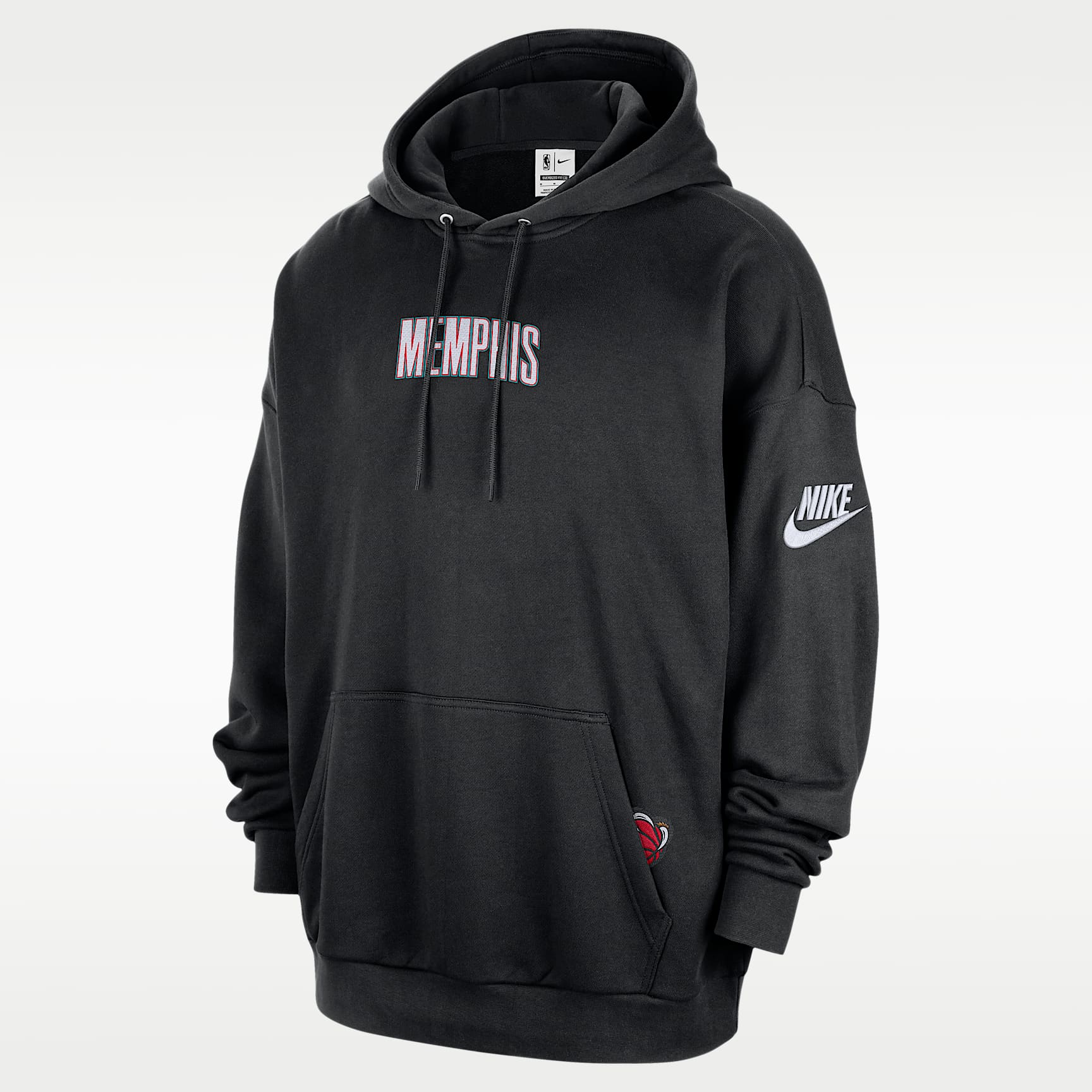 Memphis Grizzlies 2025/26 Hardwood Classics Men's Nike Club NBA Premium Pull-Over Hoodie