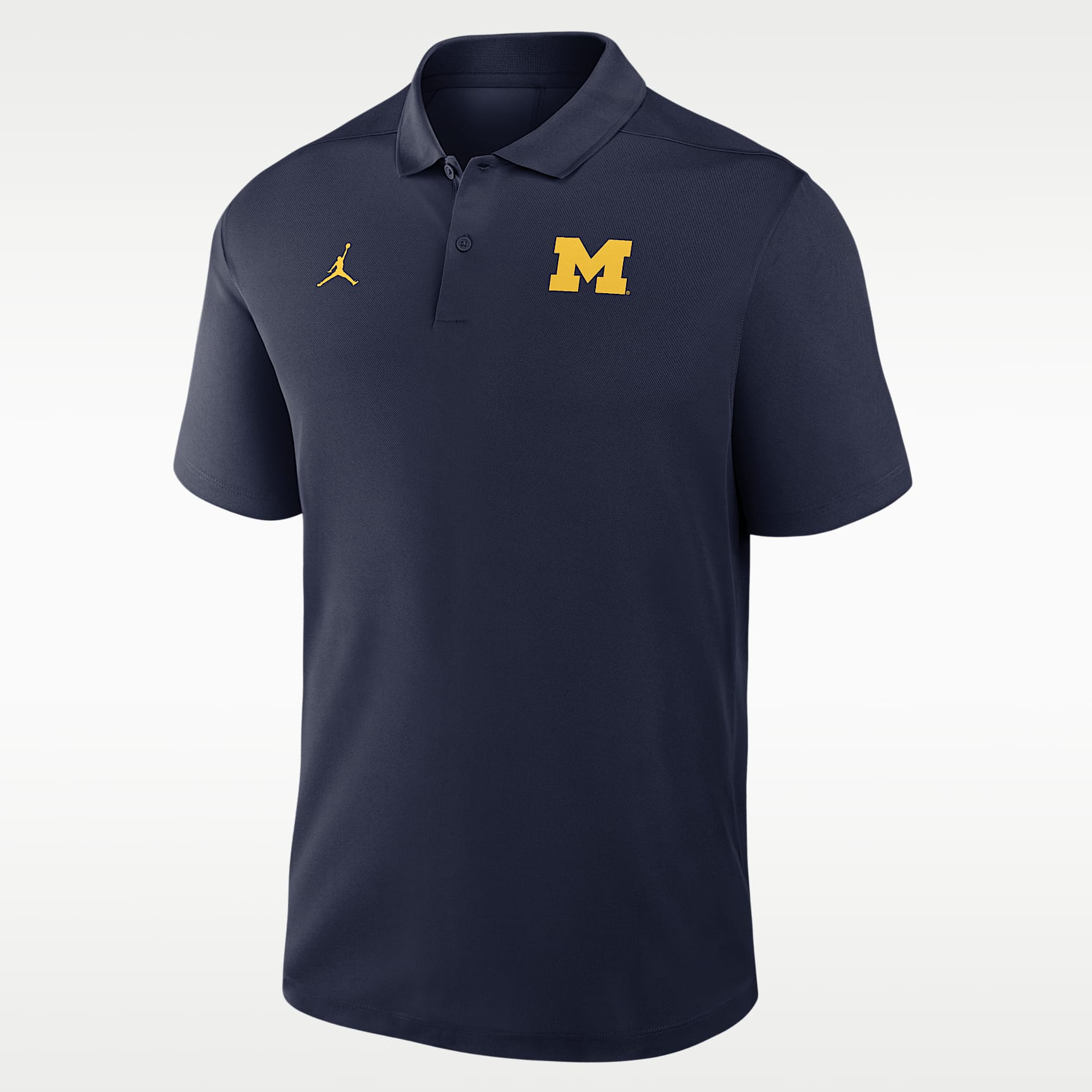 Polo universitaria Nike Dri-FIT para hombre Michigan Victory