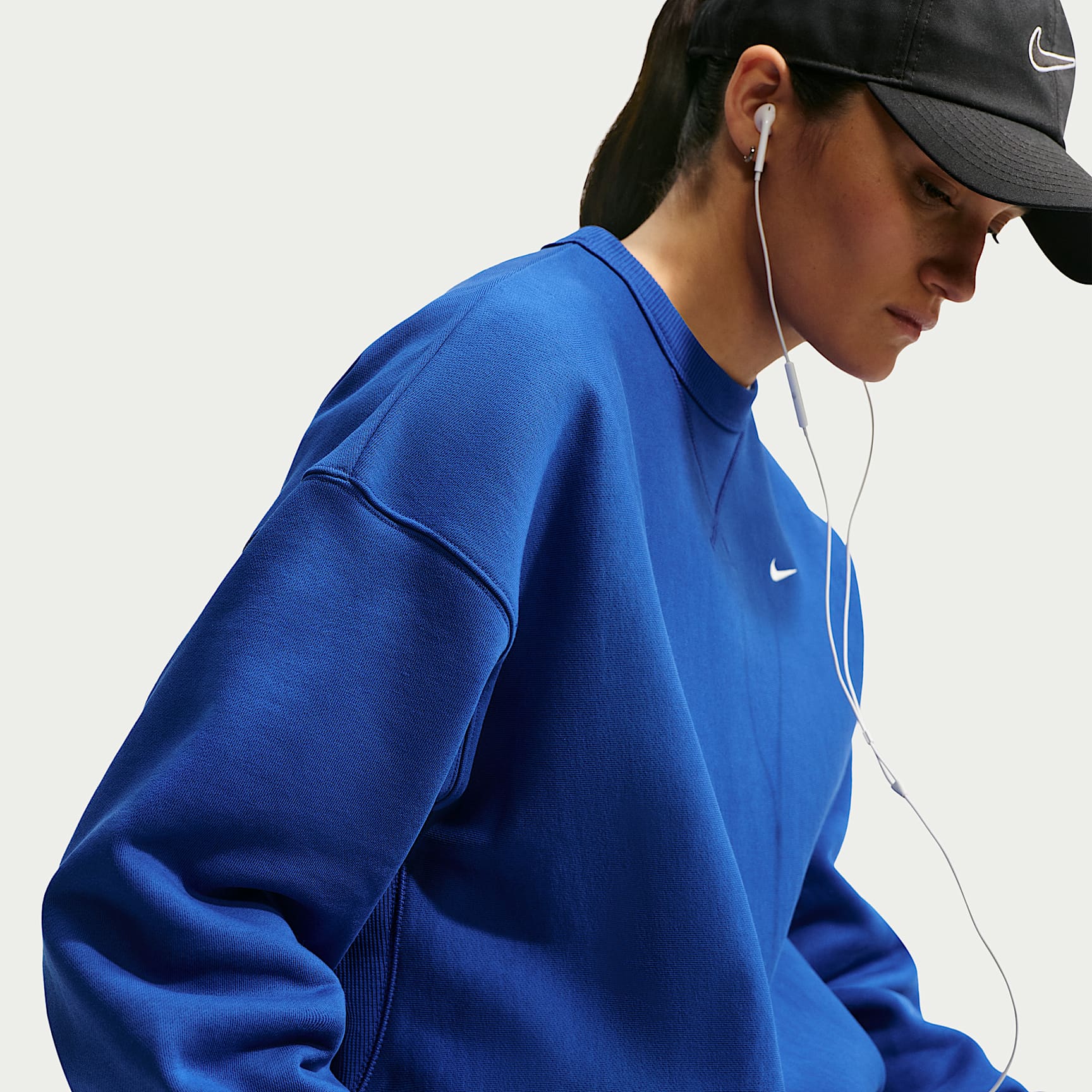 Nike Studio Fleece Heavyweight Oversize-Rundhalspullover (Damen)