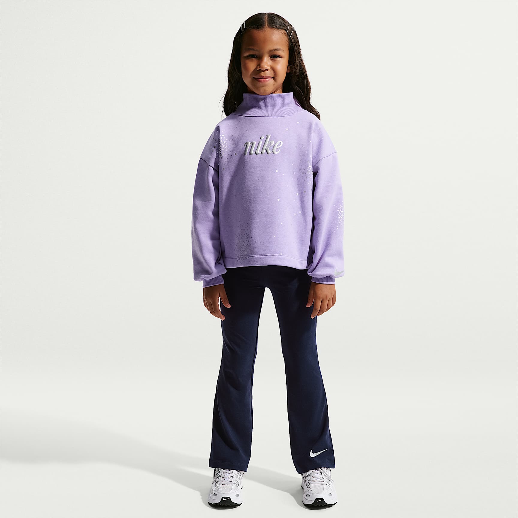 Nike Little Kids' Swoosh Sparkle 2-Piece Leggings Set