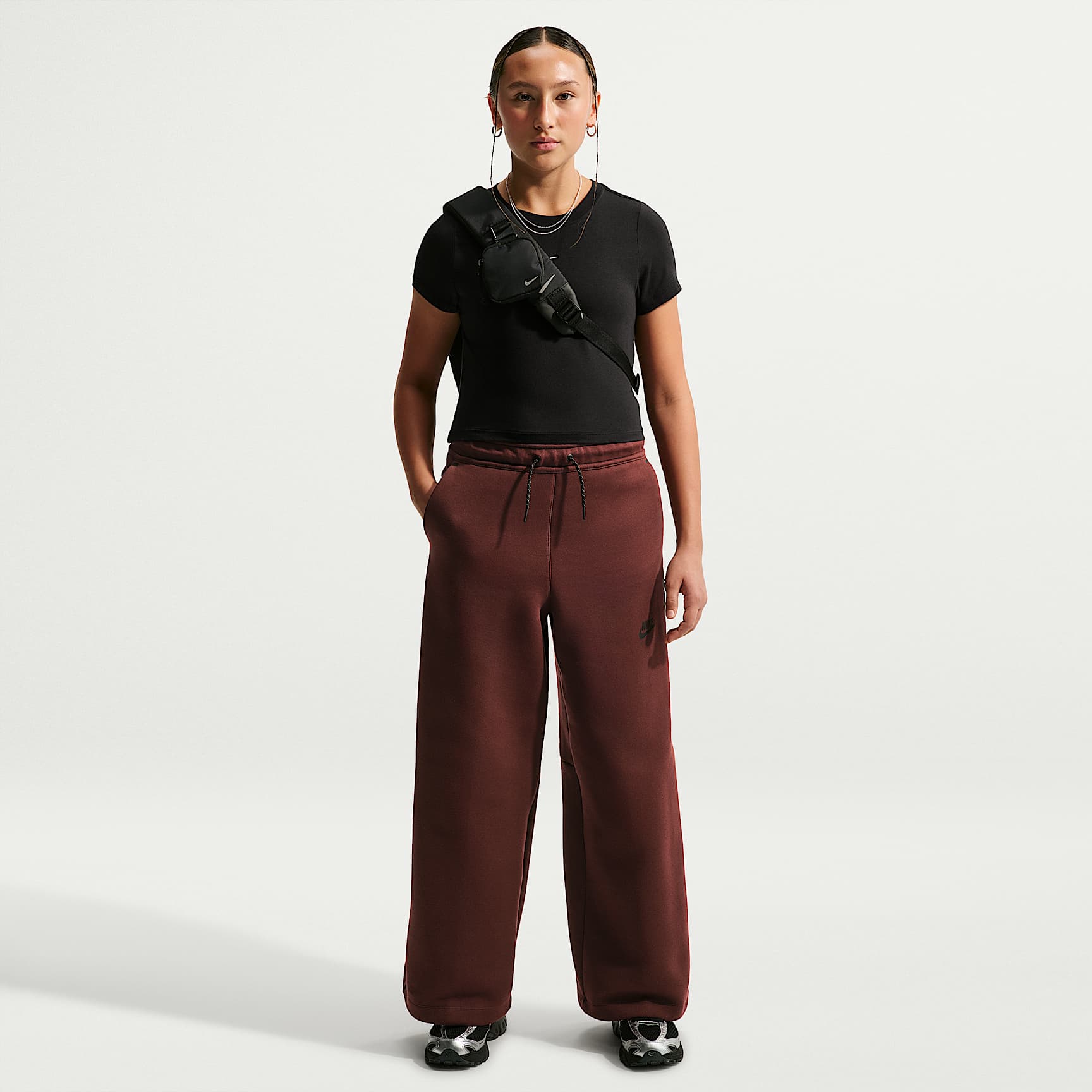 Nike Tech Fleece-Hose mit weitem Bein (ältere Kinder, Mädchen)