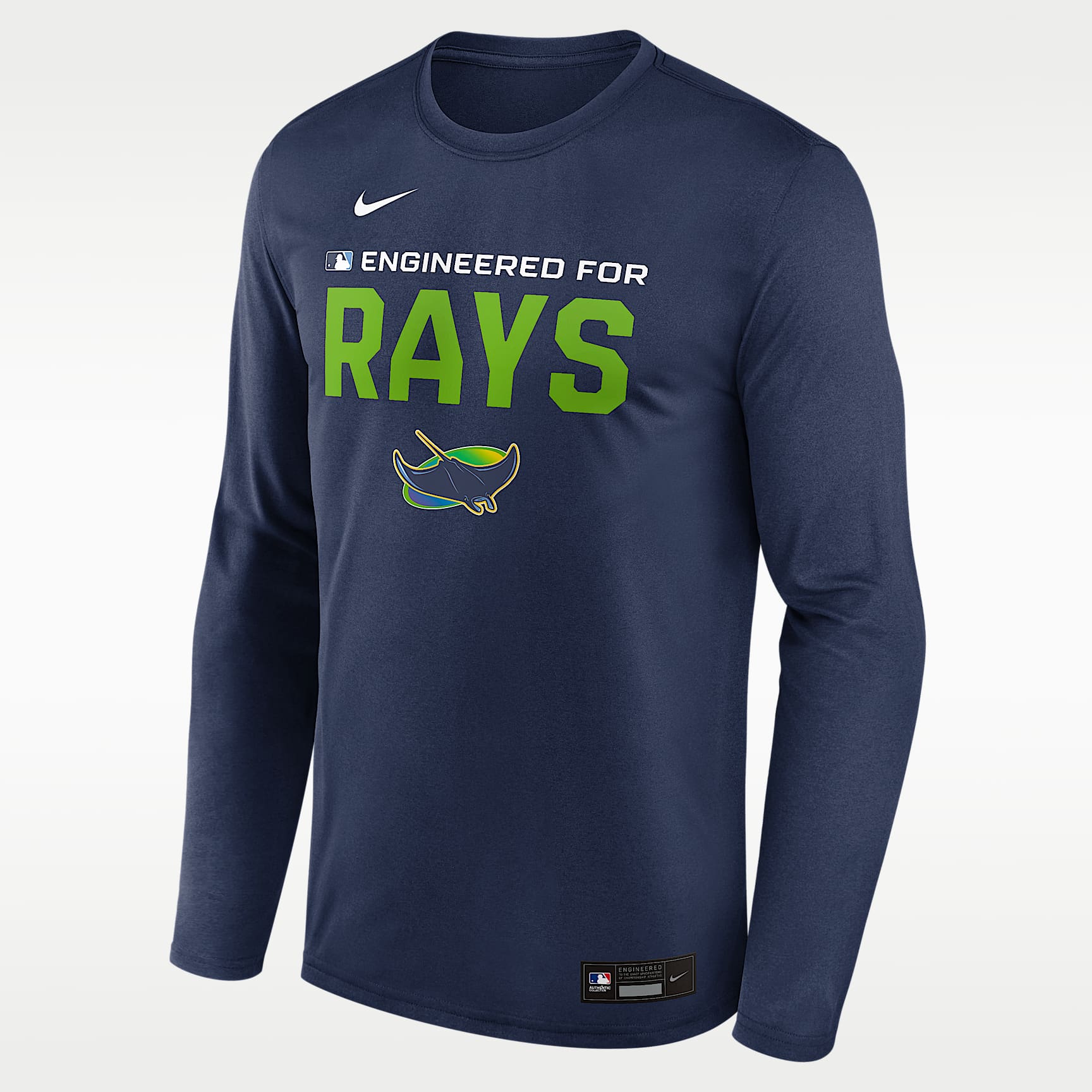 Tampa Bay Rays Authentic Collection Team Issue Men's Nike Dri-FIT MLB Long-Sleeve T-Shirt