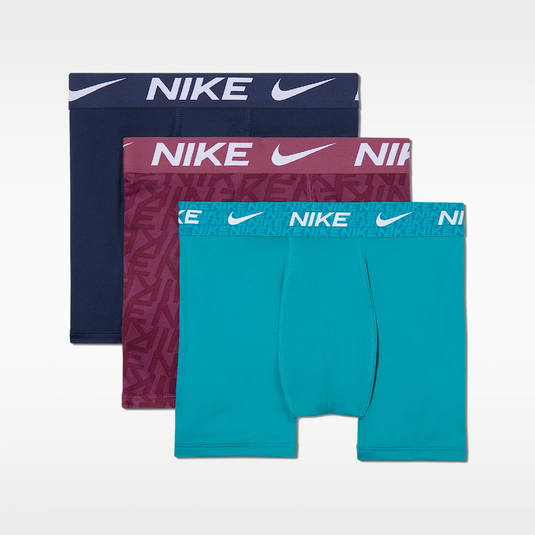 Nike Kids' Metallic Waistband Boxer Briefs ( 3-Pack)