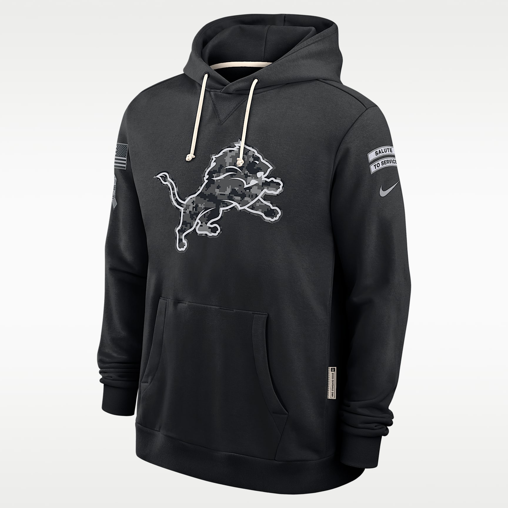 Detroit Lions Salute to Service Sideline Men's Nike Dri-FIT NFL Pullover Hoodie