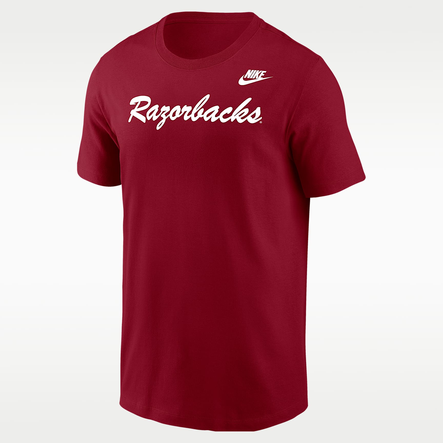 Playera de futbol Nike para hombre de Arkansas Razorbacks