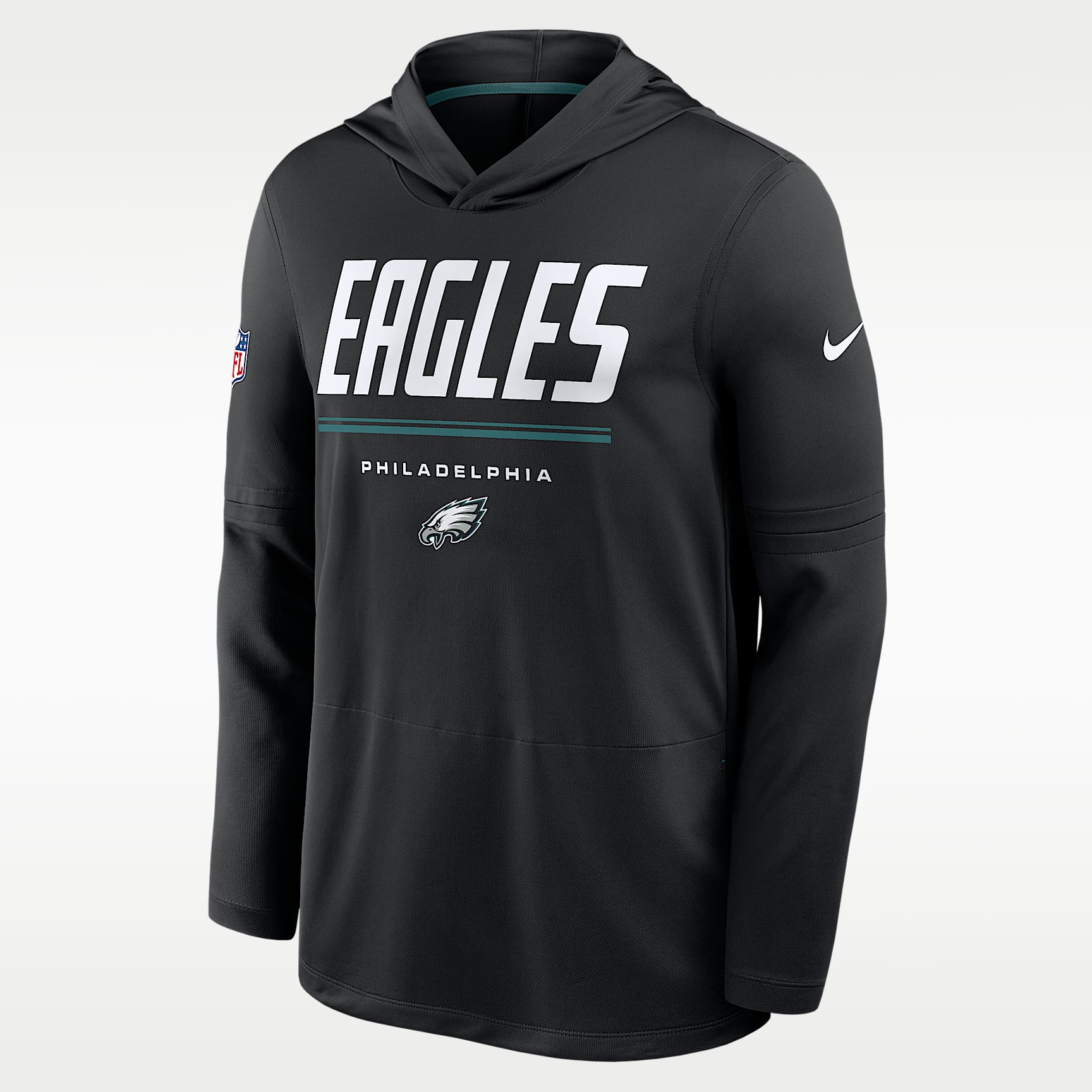 Philadelphia Eagles Sideline Men's Nike Dri-FIT NFL Long-Sleeve Hooded Top
