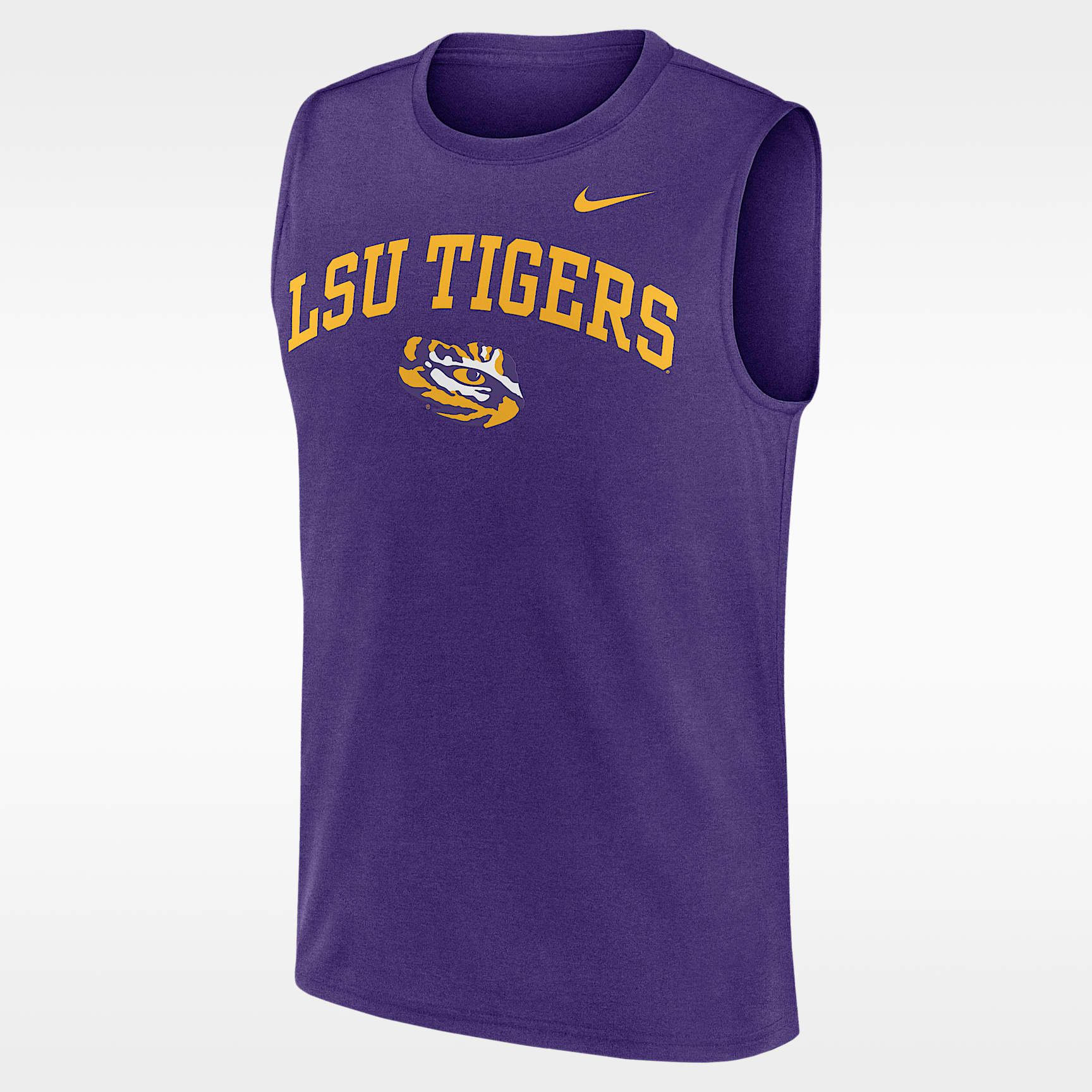 LSU Primetime Arch Legend Men's Nike Dri-FIT College Muscle Tank Top