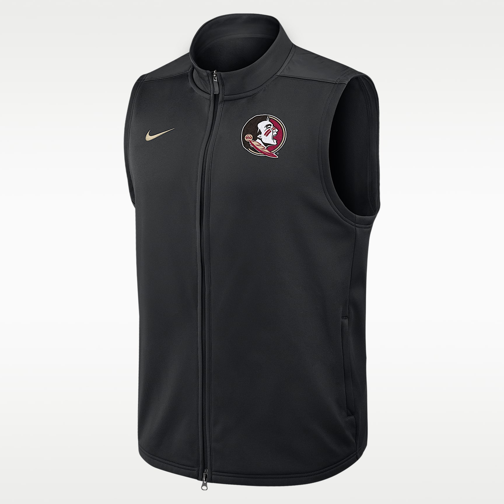 Chaleco universitario Nike Therma-FIT de cierre completo para hombre Florida State Victory