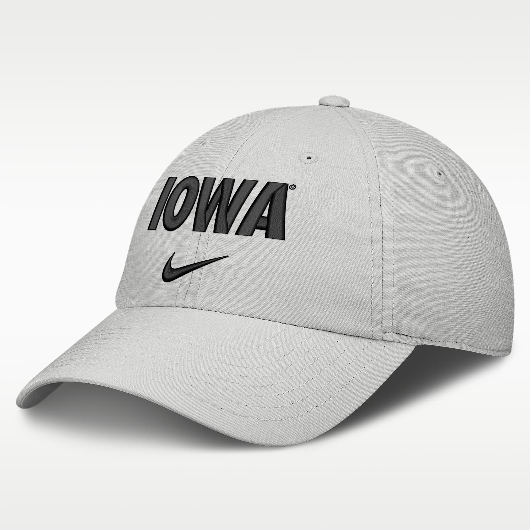 Gorra universitaria Nike ajustable para hombre Iowa Sideline Club Practice